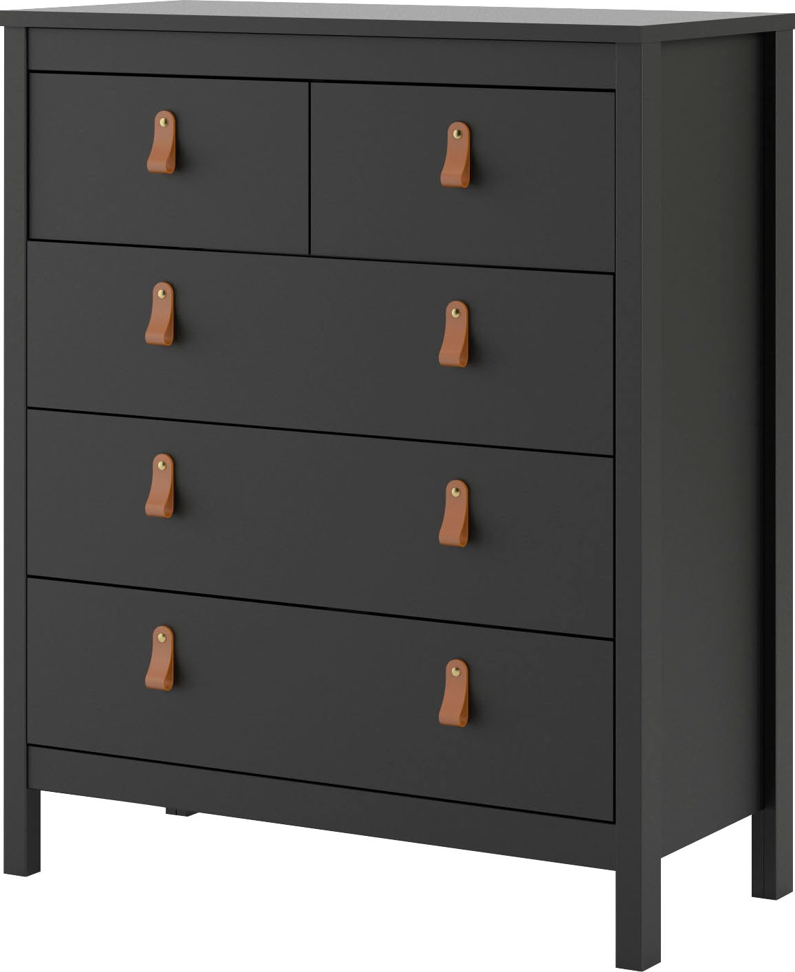 Home affaire Kommode »Madrid, Aufbewahrung, Schubladenschrank, Stauraum«, mit 5 Schubladen, Breite 82 cm, Höhe 99 cm