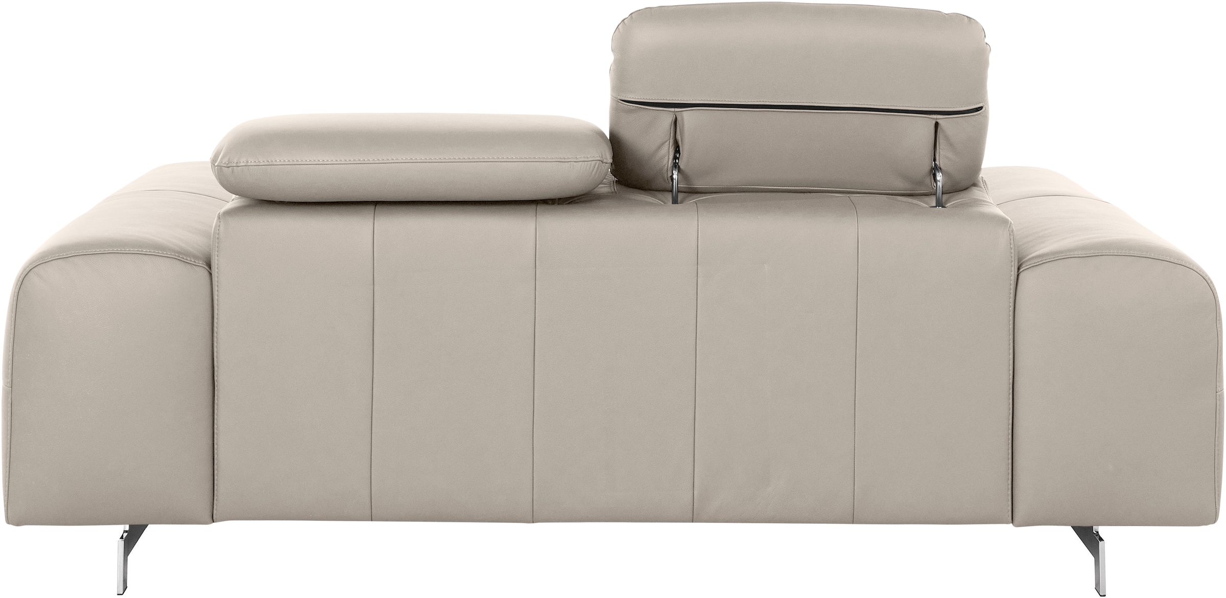 COTTA 2-Sitzer »Chef«, Big-Sofa mit Kopfteilverstellung, edle Metallkufen