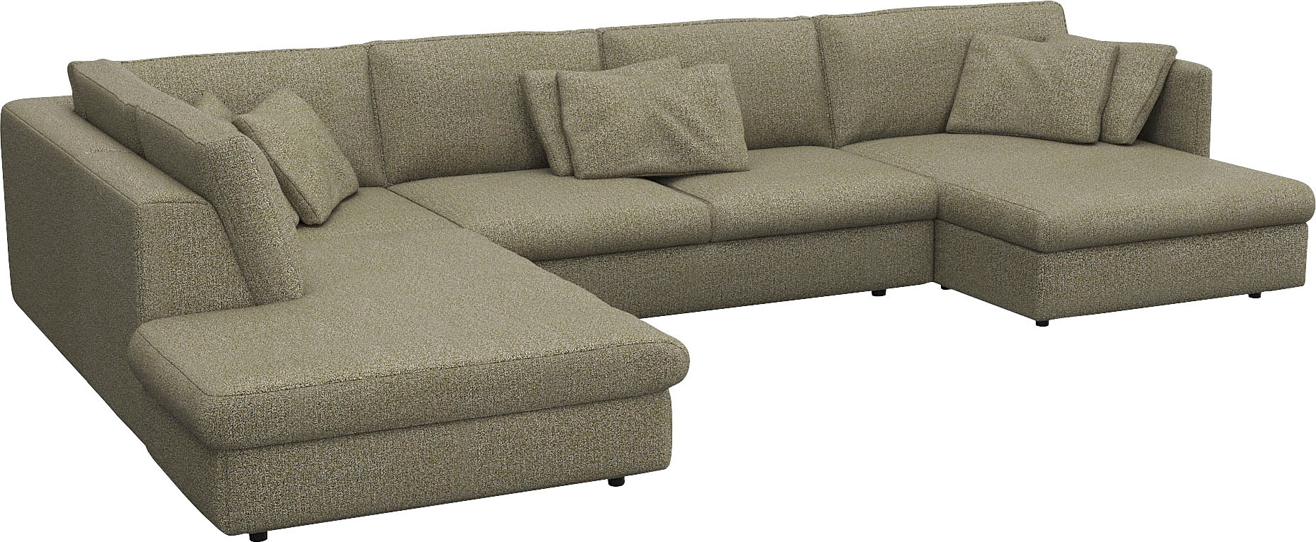 FLEXLUX Wohnlandschaft "Lovane, u-Form, bequem und komfortabel" Weich & ans günstig online kaufen