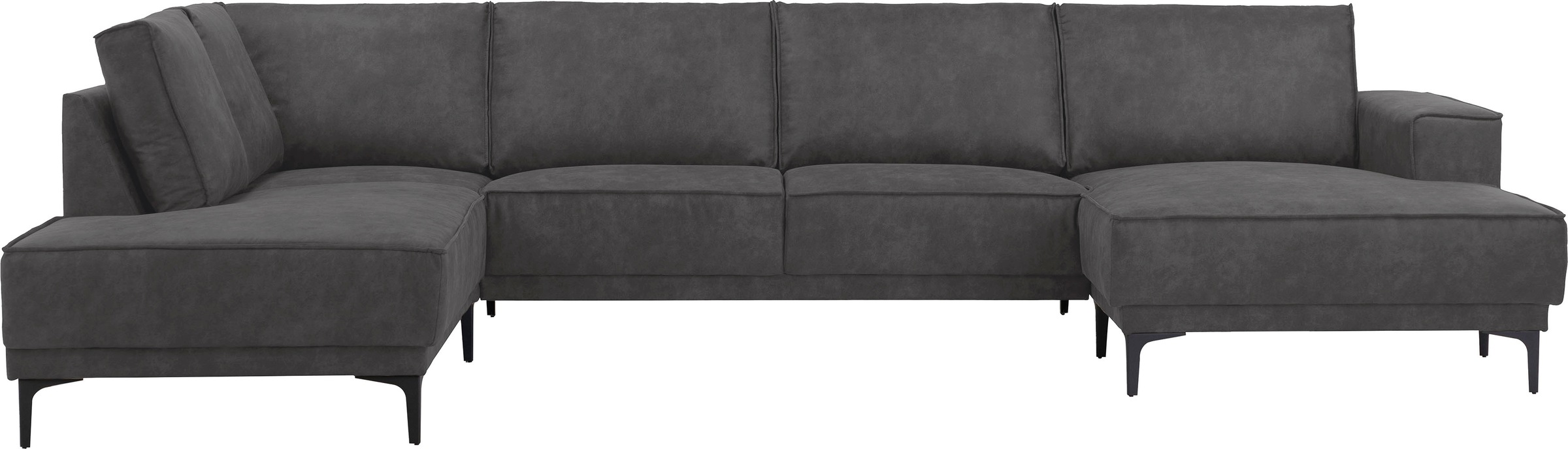 OTTO home Wohnlandschaft »XXL Sofa Oland, Struktur, Flachgewebe, Luxus-Micr günstig online kaufen