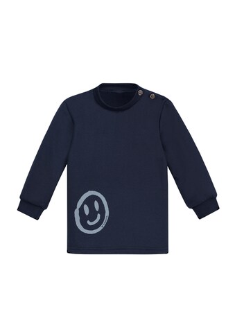 Sweatshirt »TRIGEMA Sweatshirt mit Smiley-Print«