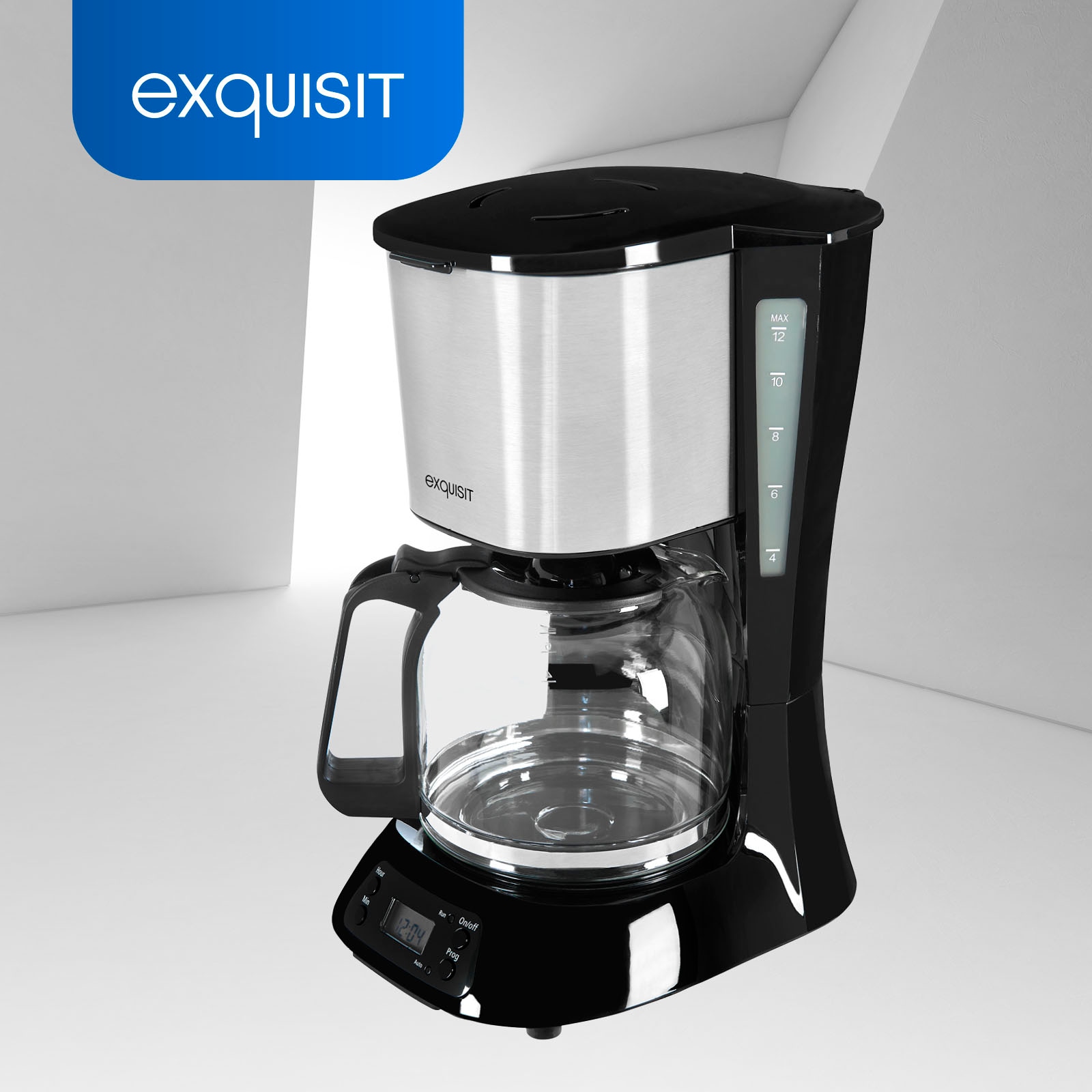 [100 % neu] exquisit Filterkaffeemaschine »KA Papierfilter, isw«, 1x4 l 1,5 bestellen Kaffeekanne, 6119