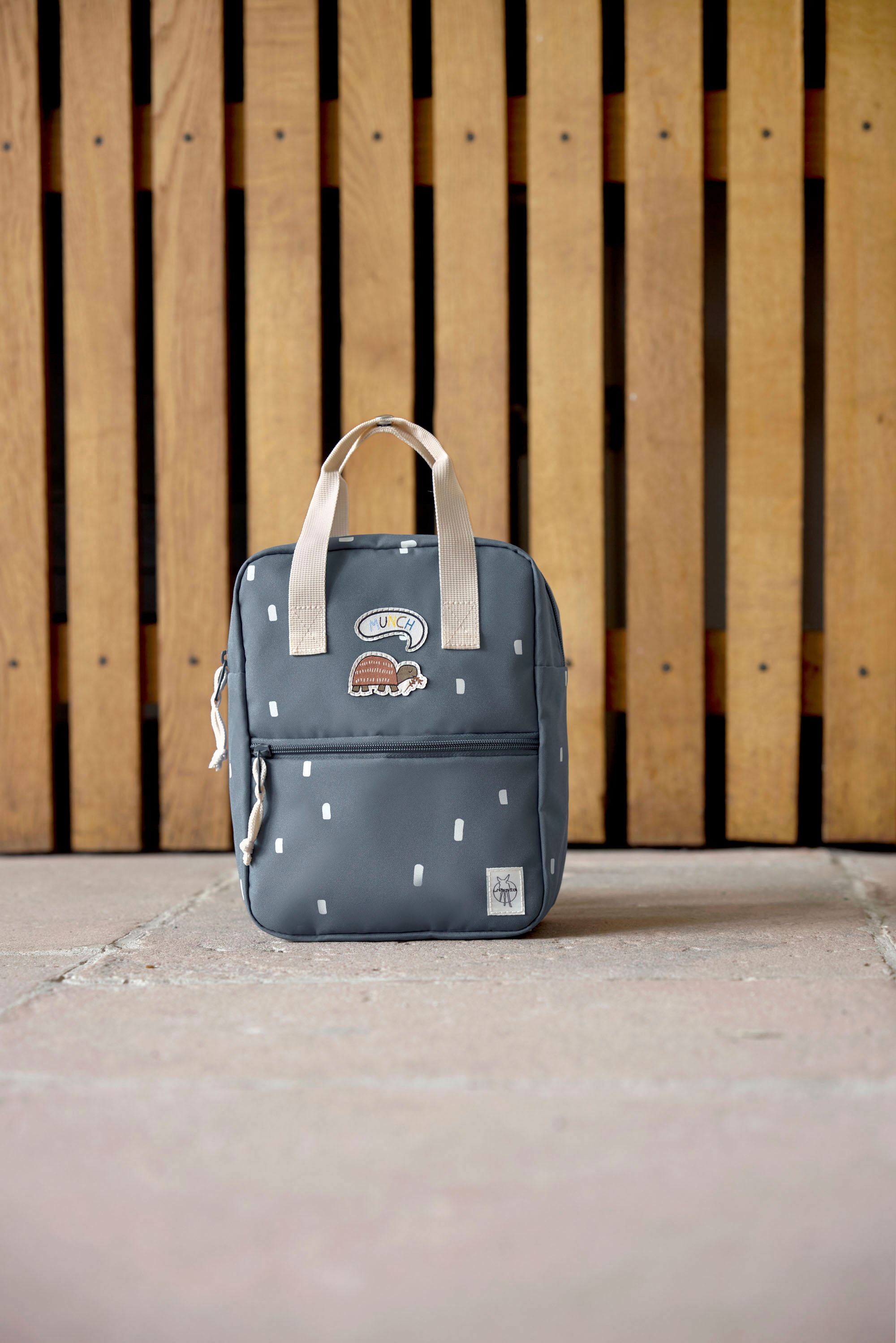 LÄSSIG Kinderrucksack »Happy Prints, Mini Square Backpack, Midnight Blue«