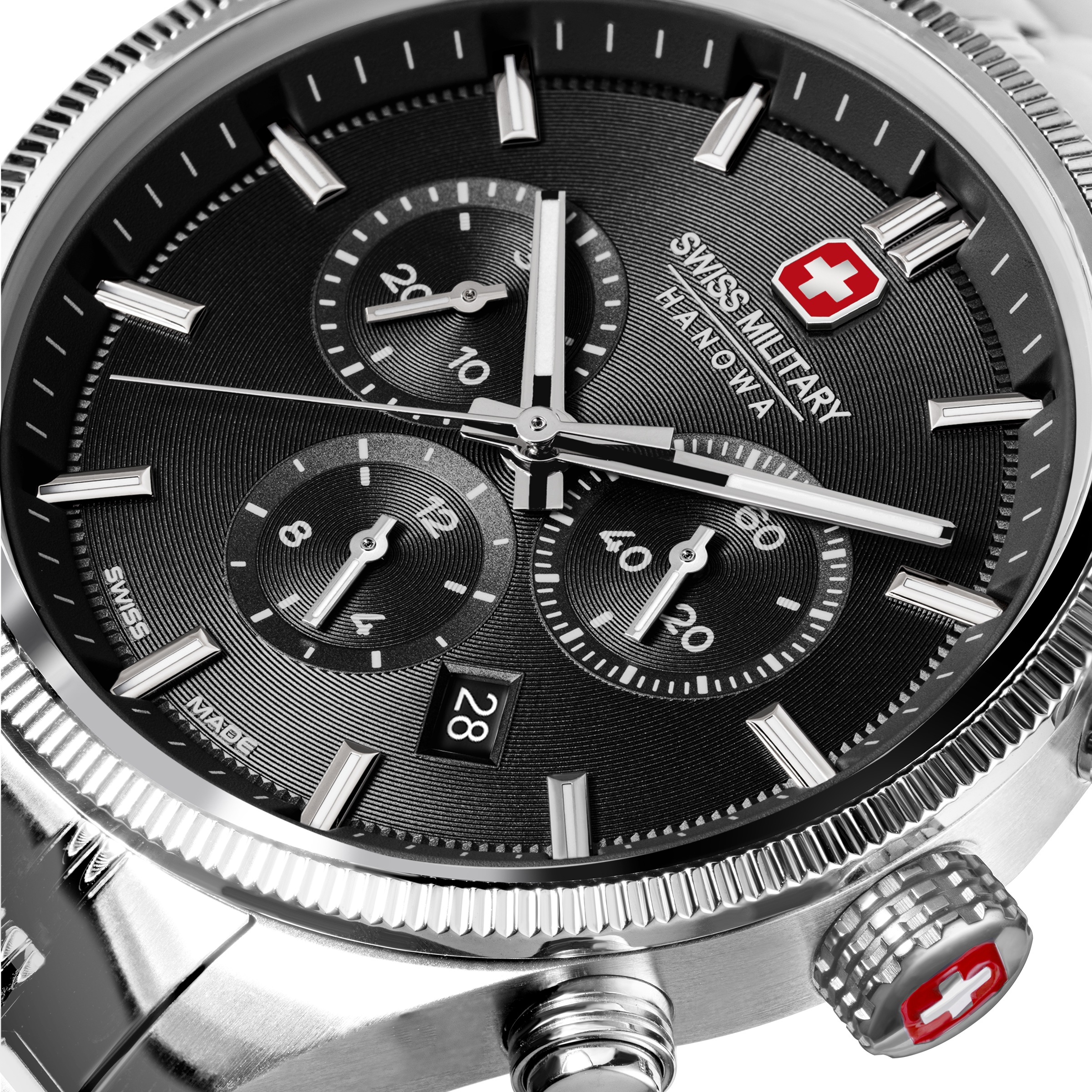 Swiss Military Hanowa Chronograph »Airman First Class« Quarzuhr, Armbanduhr, Herrenuhr, Swiss Made, Edelstahlarmband, analog