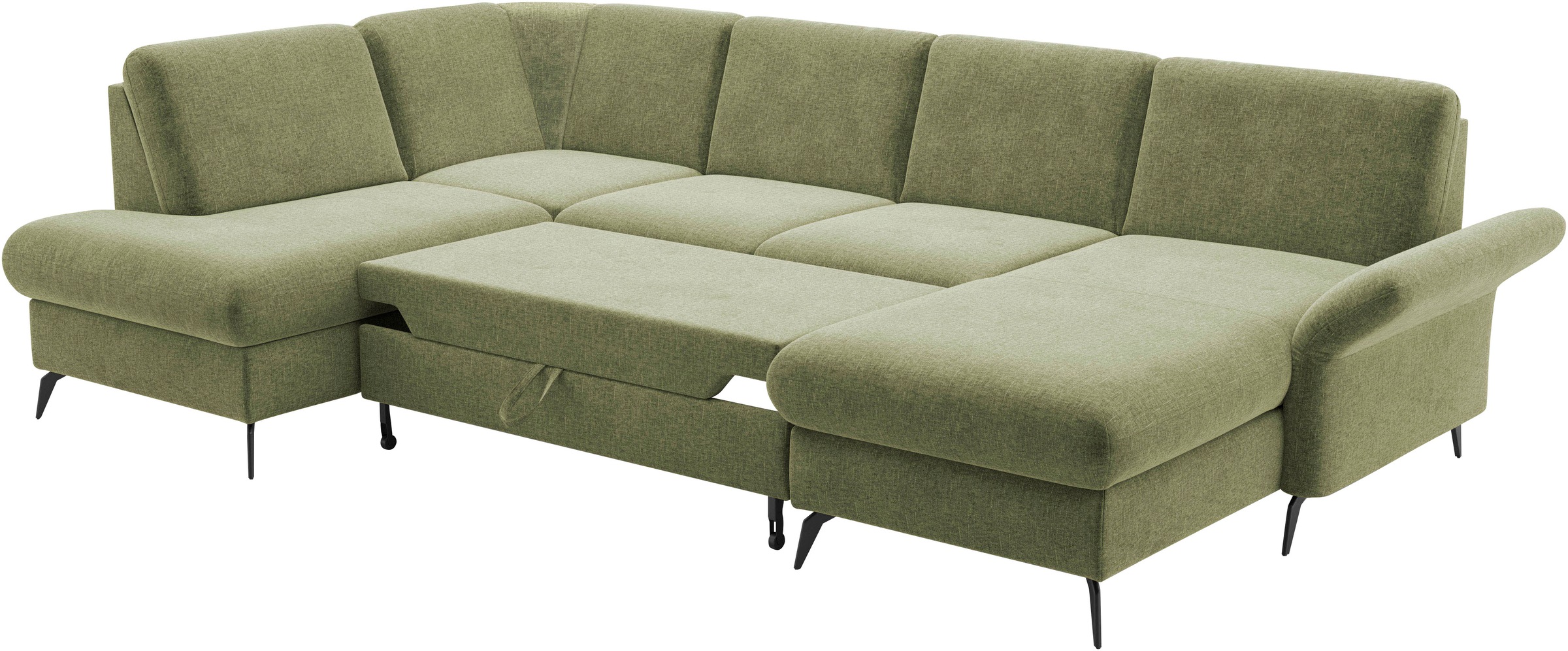 Home affaire Wohnlandschaft »Rochelle«, optional: Armteilverstellung, klappbar, Bettkasen