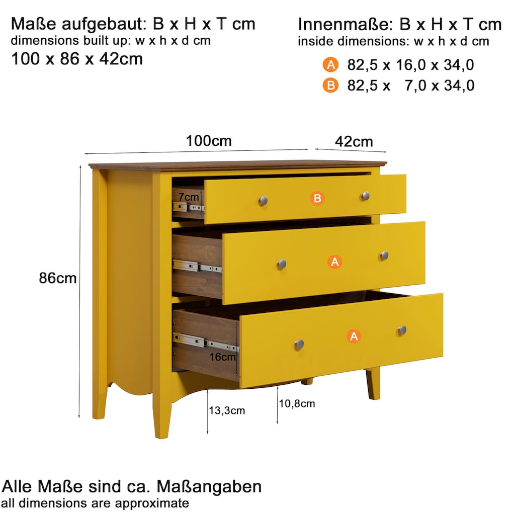 INTER-FURN Kommode »Lissabon«