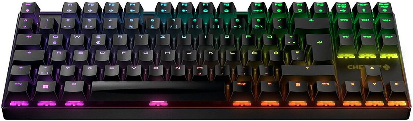 Cherry Gaming-Tastatur »MX 8.2 TKL Wireless«, (Fn-Tasten-Gaming-Modus-Funktionstasten-ausklappbare Füße-verstellbare Füße-Lautstärkeregler-USB-Anschluss)