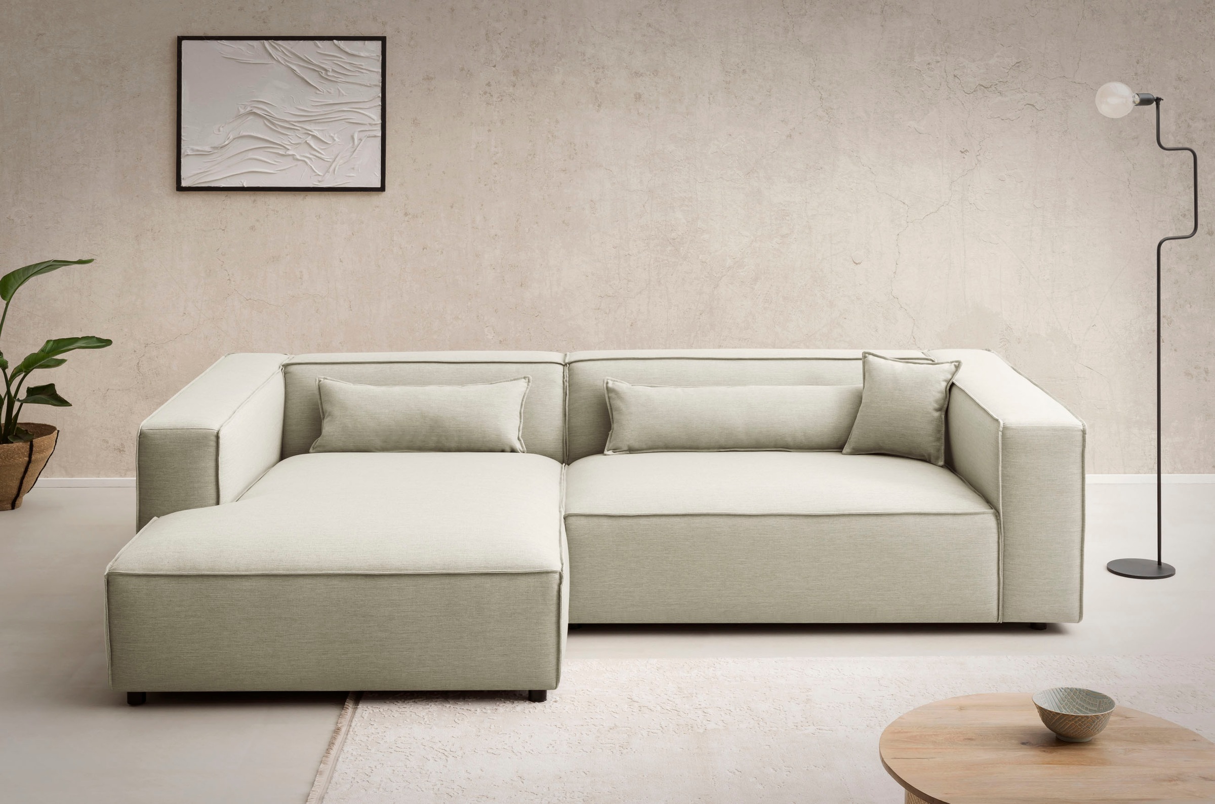 LeGer Home by Lena Gercke Ecksofa »PIARA XXL, Big-Sofa in Cord oder Leineno günstig online kaufen