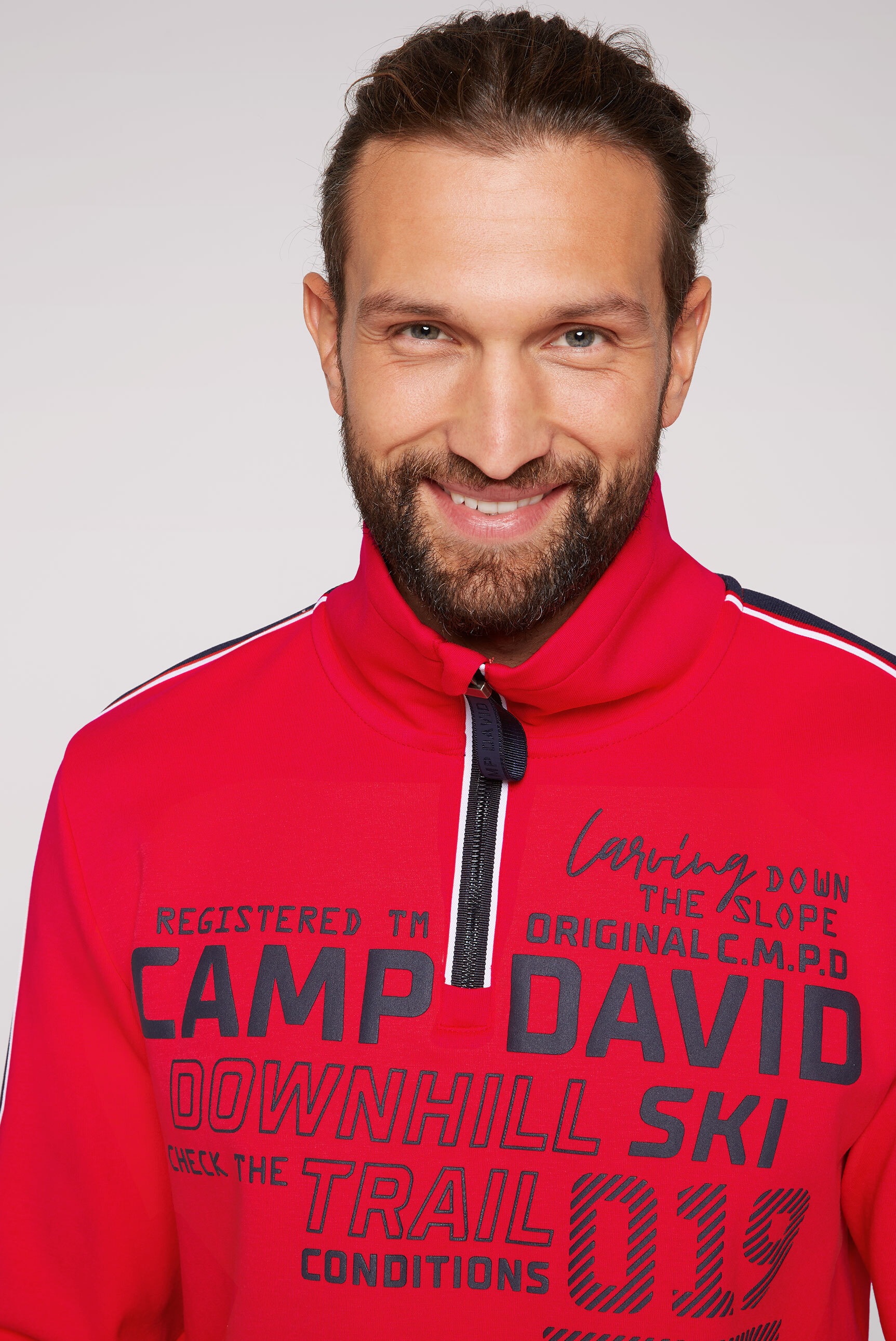 CAMP DAVID Sweater, aus Bonded-Jersey kaufen | Zip Hoodies