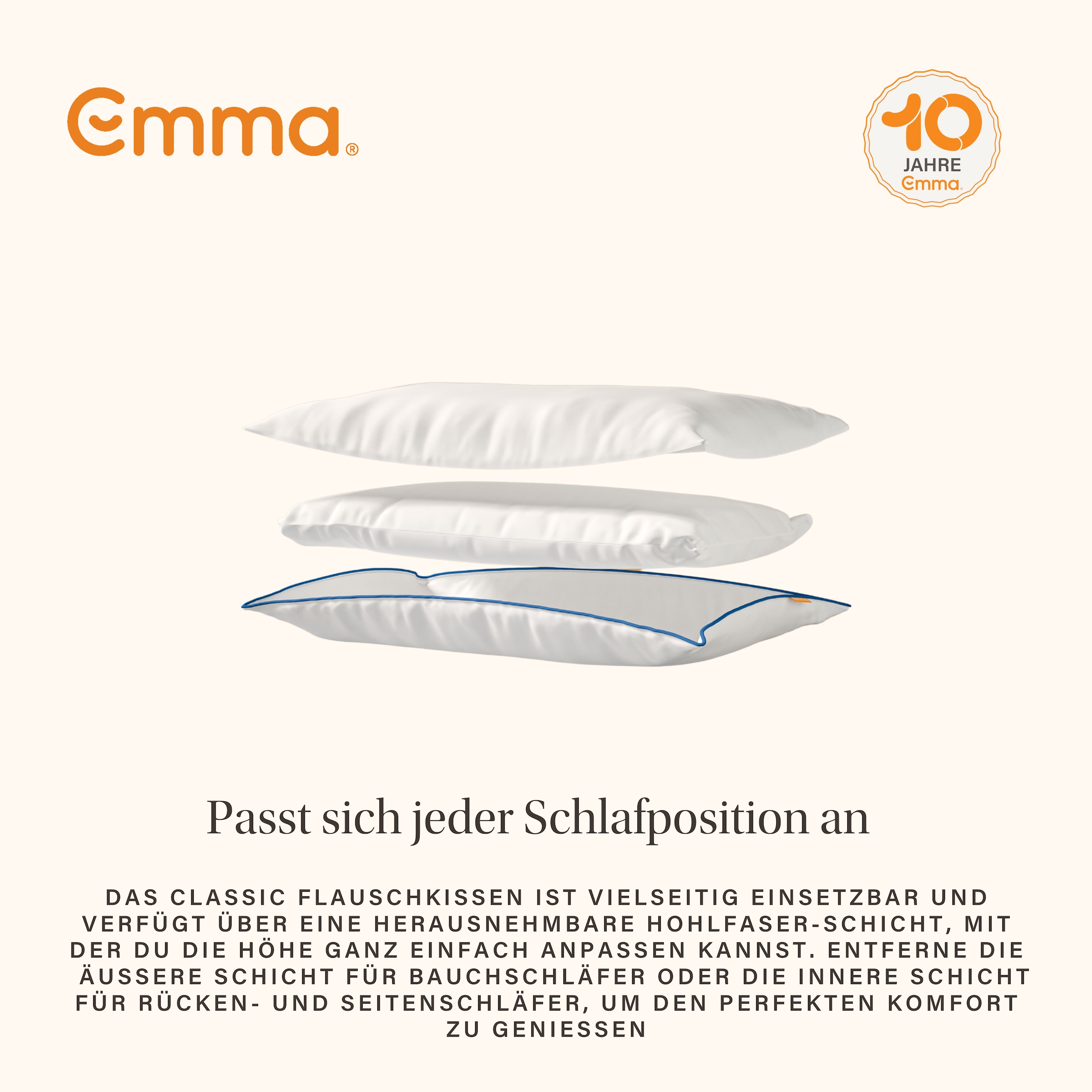 Emma Microfaserkissen »Emma Premium  Flauschkissen« 1 Stk. tlg.