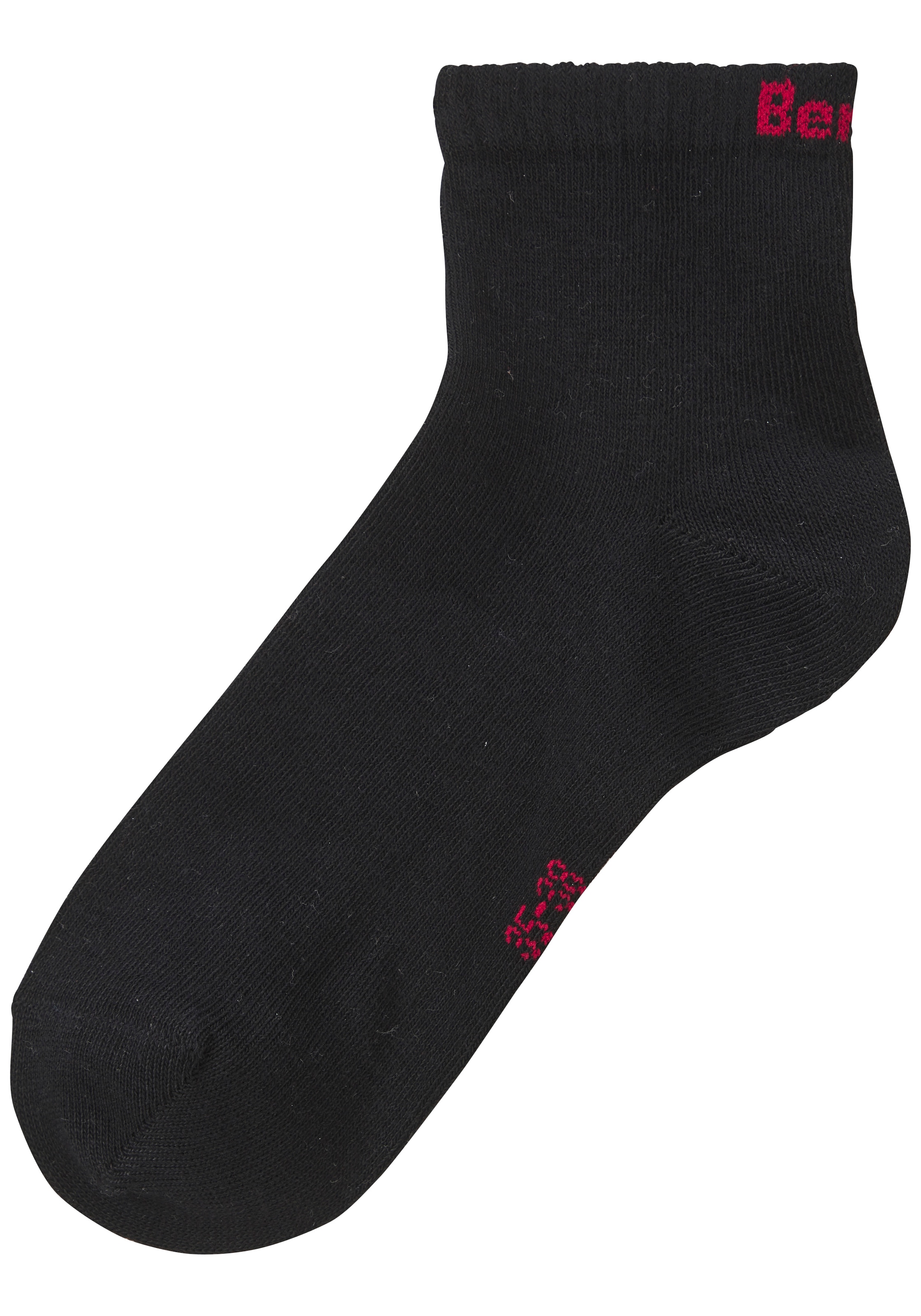 Bench. Kurzsocken »für Damen und Herren in Baumwollmischung, für Sport und Freizeit« Packung, 6 Paar tlg. mit klassischem Logoschriftzug, ohne Frottee
