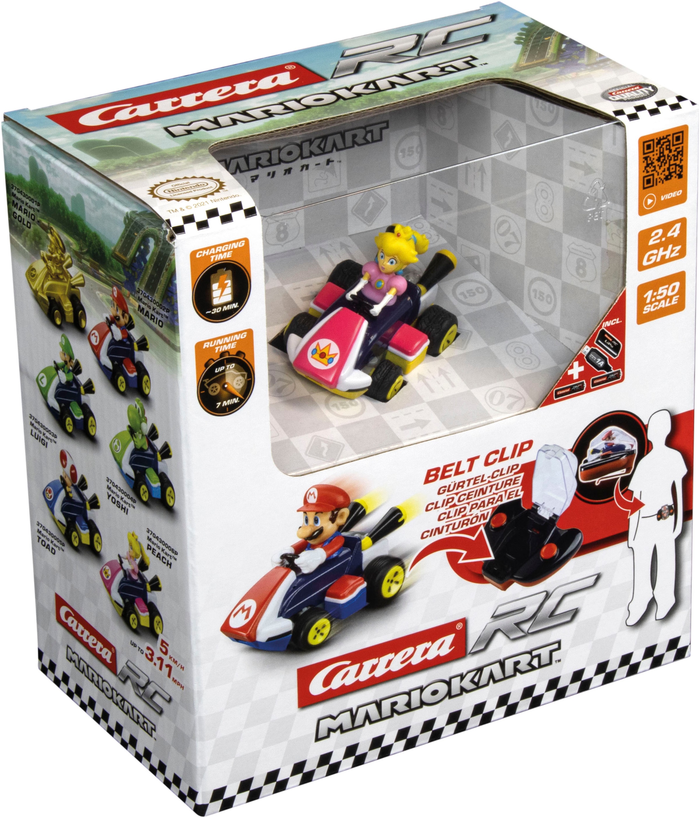 Carrera® RC-Auto »Carrera® RC Mario Kart™ - Mini RC, Peach, 2,4GHz«