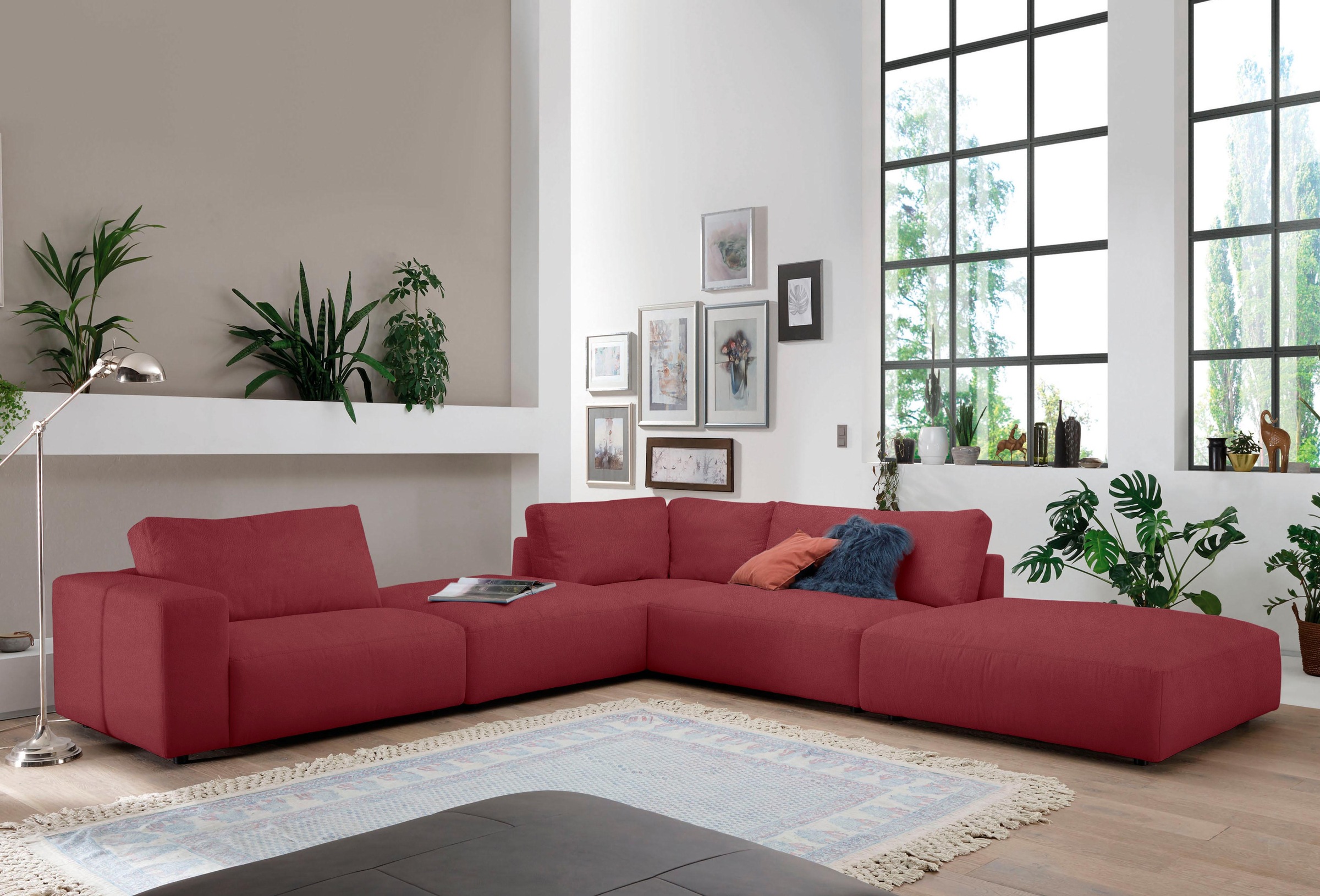 Musterring "LUCIA L-Form" in vielen Qualitäten und 4 verschieden Nähten günstig online kaufen