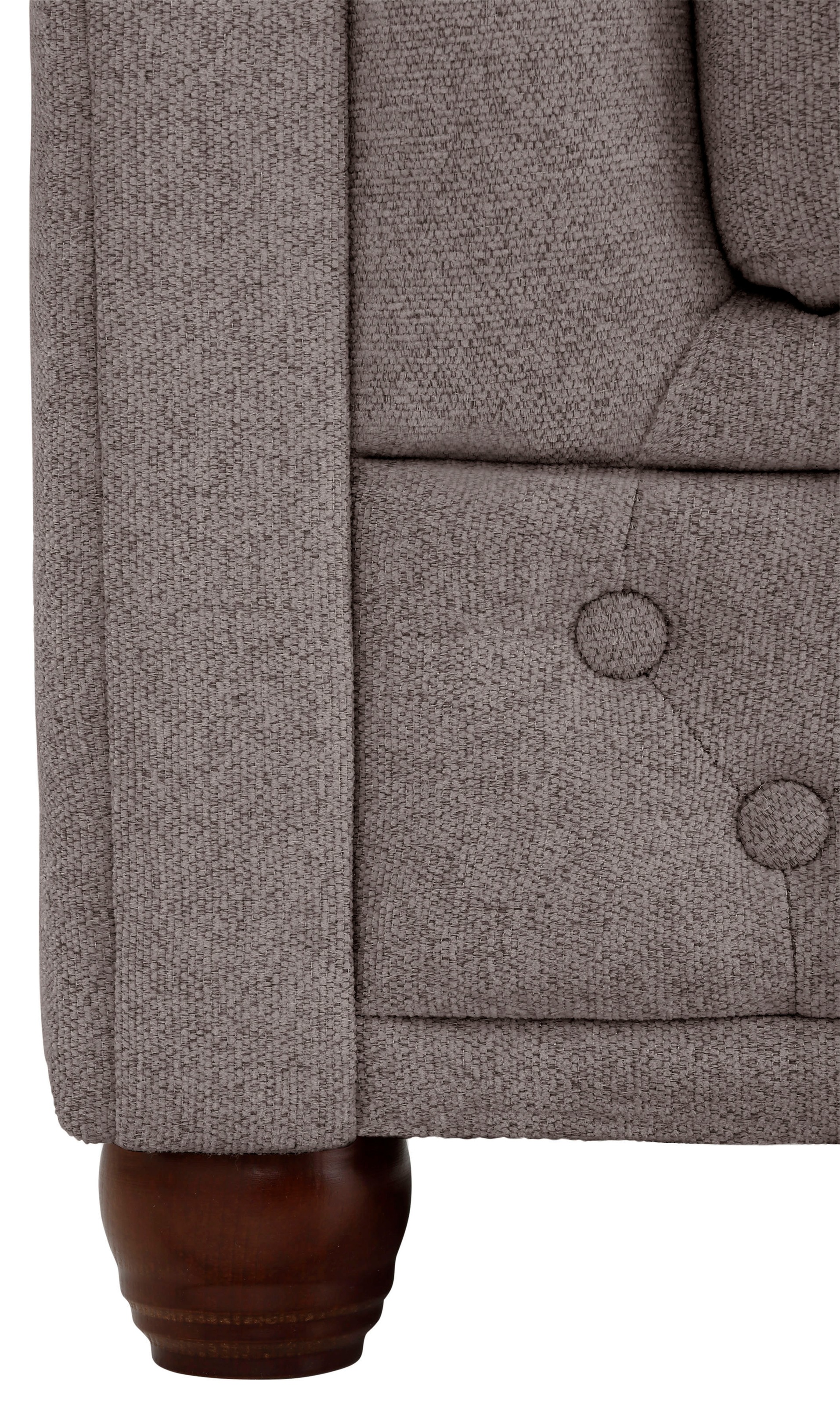 Home affaire Chesterfield-Sofa »New Castle«, mit hochwertiger Knopfheftung in Chesterfield-Design, B/T/H: 148/86/72