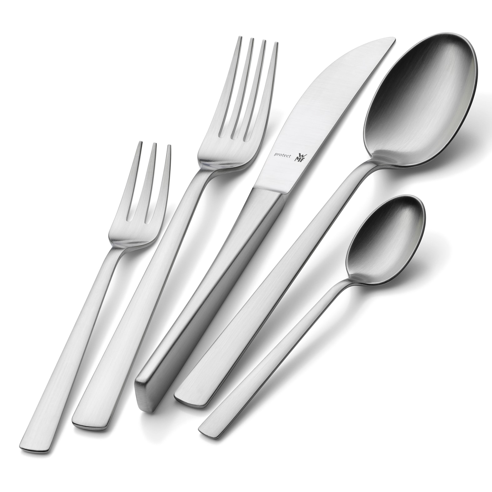 WMF Besteck-Set »Corvo«, (Set, 30 tlg.), mattiert, kratzbeständig, ergonomisch, spülmaschinenfest