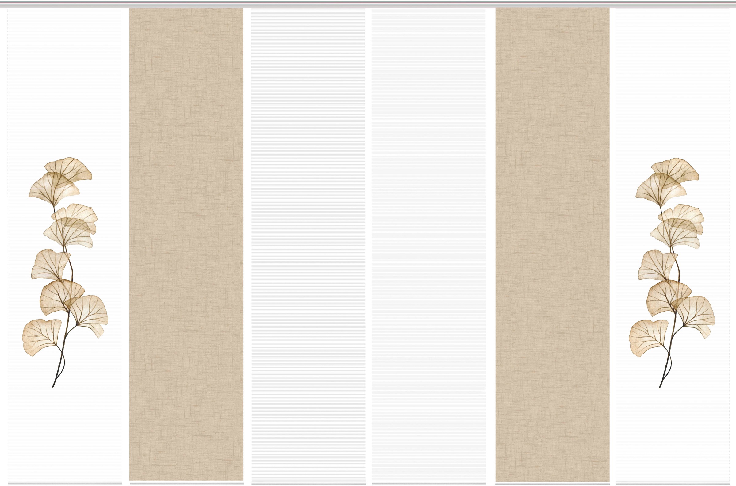 Vision S Schiebegardine »BERTO 6er SET« Paneelwagen 6 Stk. tlg. Schiebevorhang Digidruck 6er Set BERTO