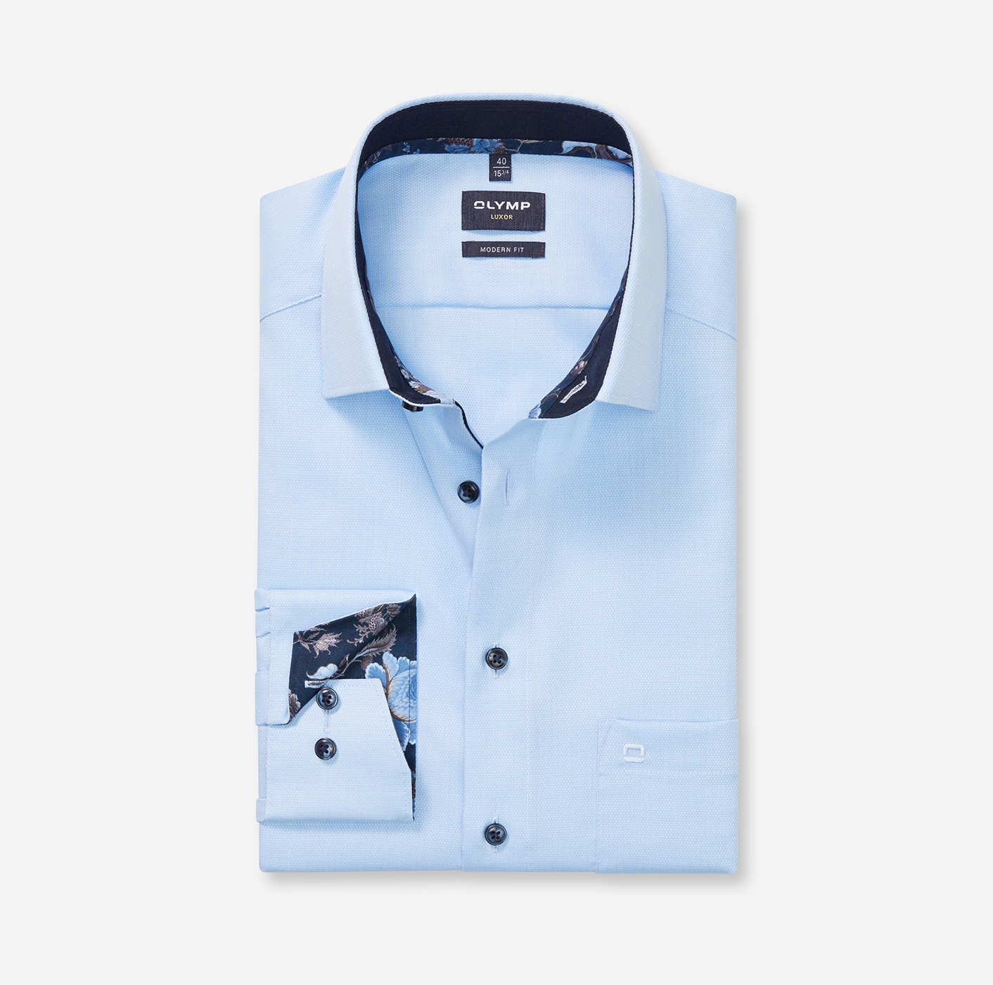 OLYMP Langarmhemd »Luxor modern fit«, modern fit, New Kentkragen, Business Hemd, extra langer Arm