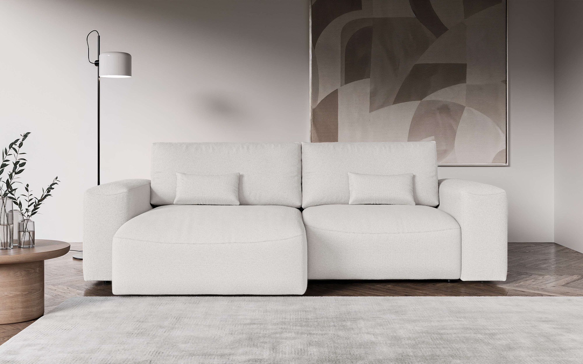 OTTO home Ecksofa »MATTS Schlafsofa mit Bettkasten, Maße B/T/H: 265/159/89 günstig online kaufen