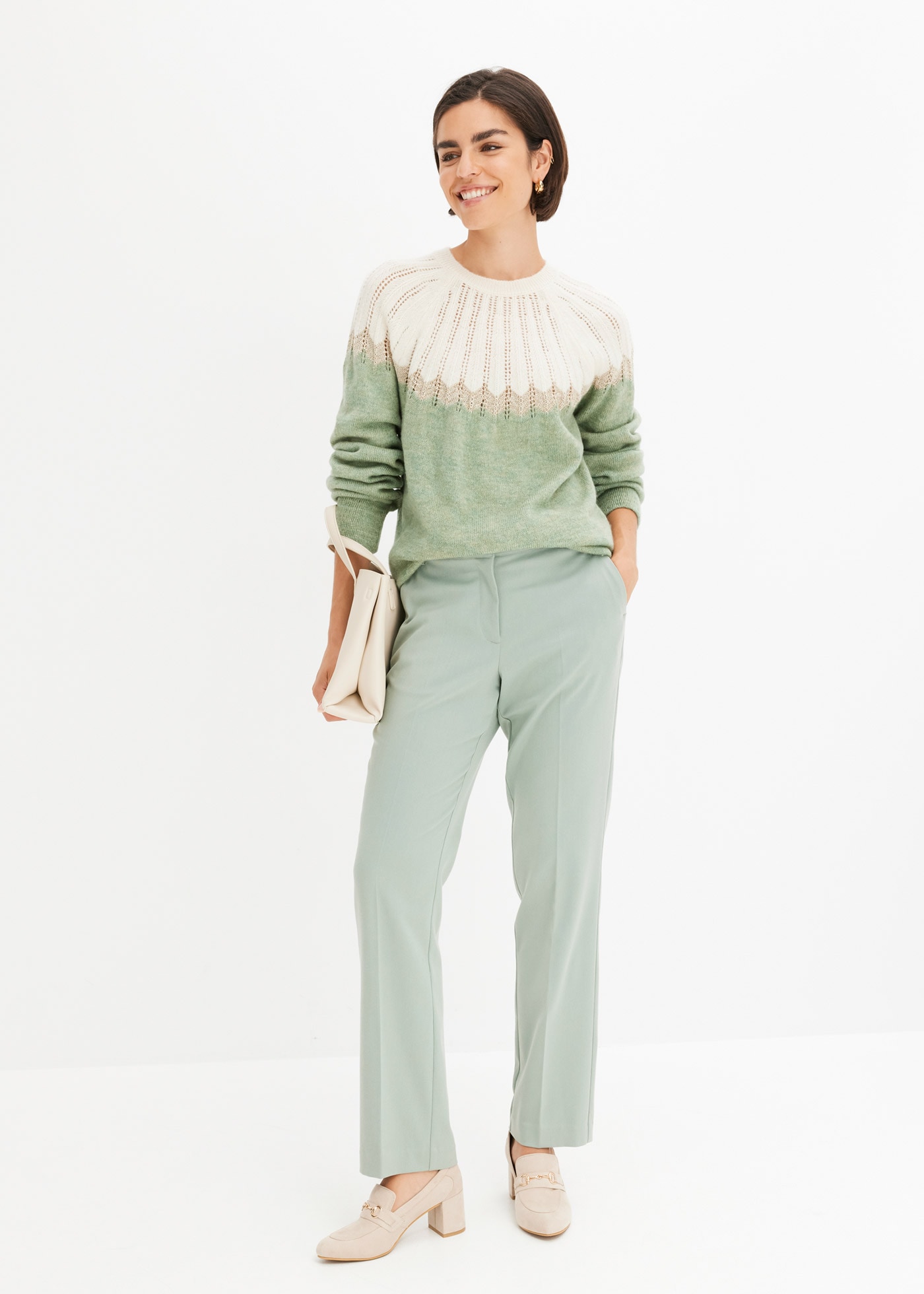 bonprix Ajourpullover