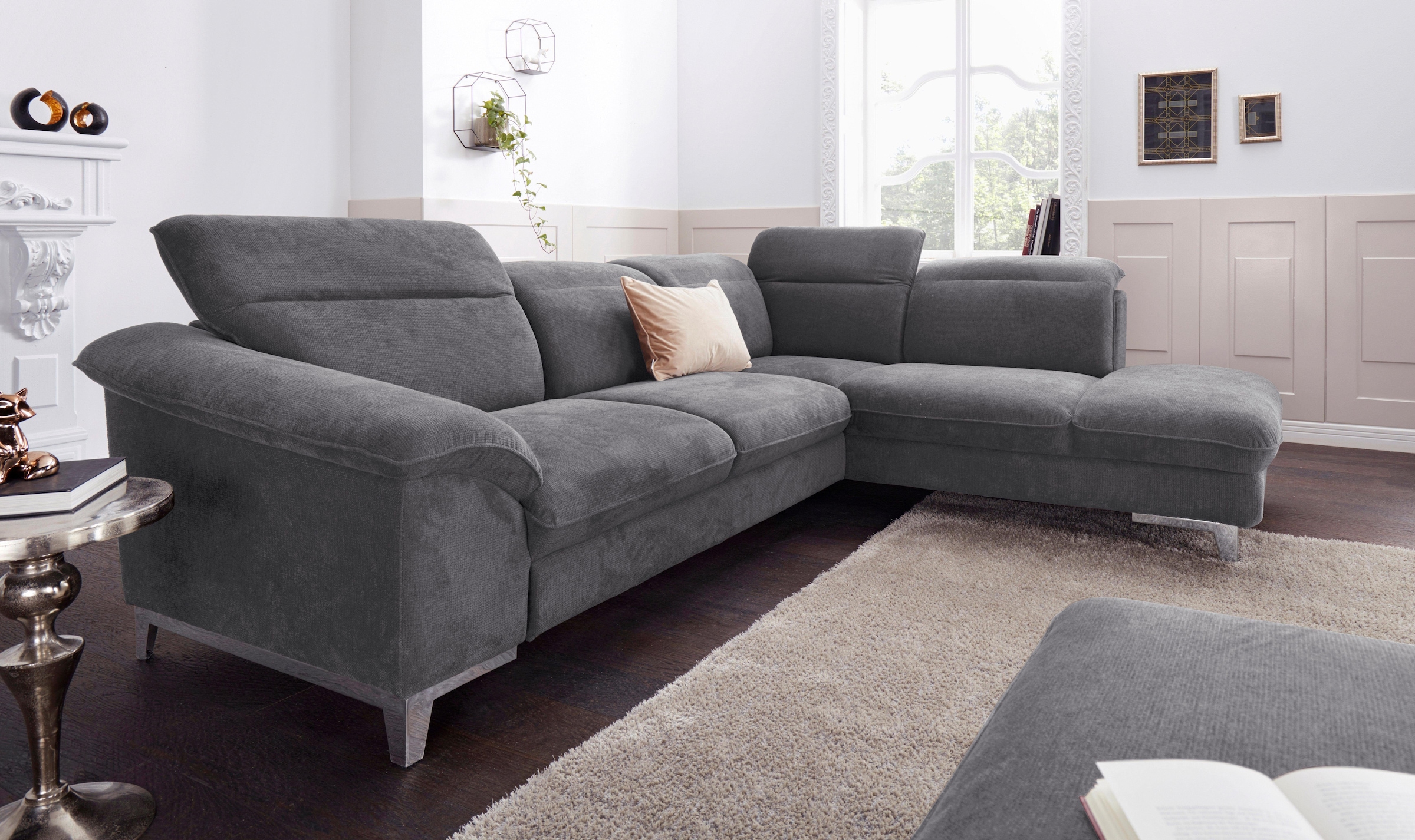 COTTA Polstergarnitur »Teresa L-Form«, (Set), Set bestehend aus: Ecksofa mi günstig online kaufen