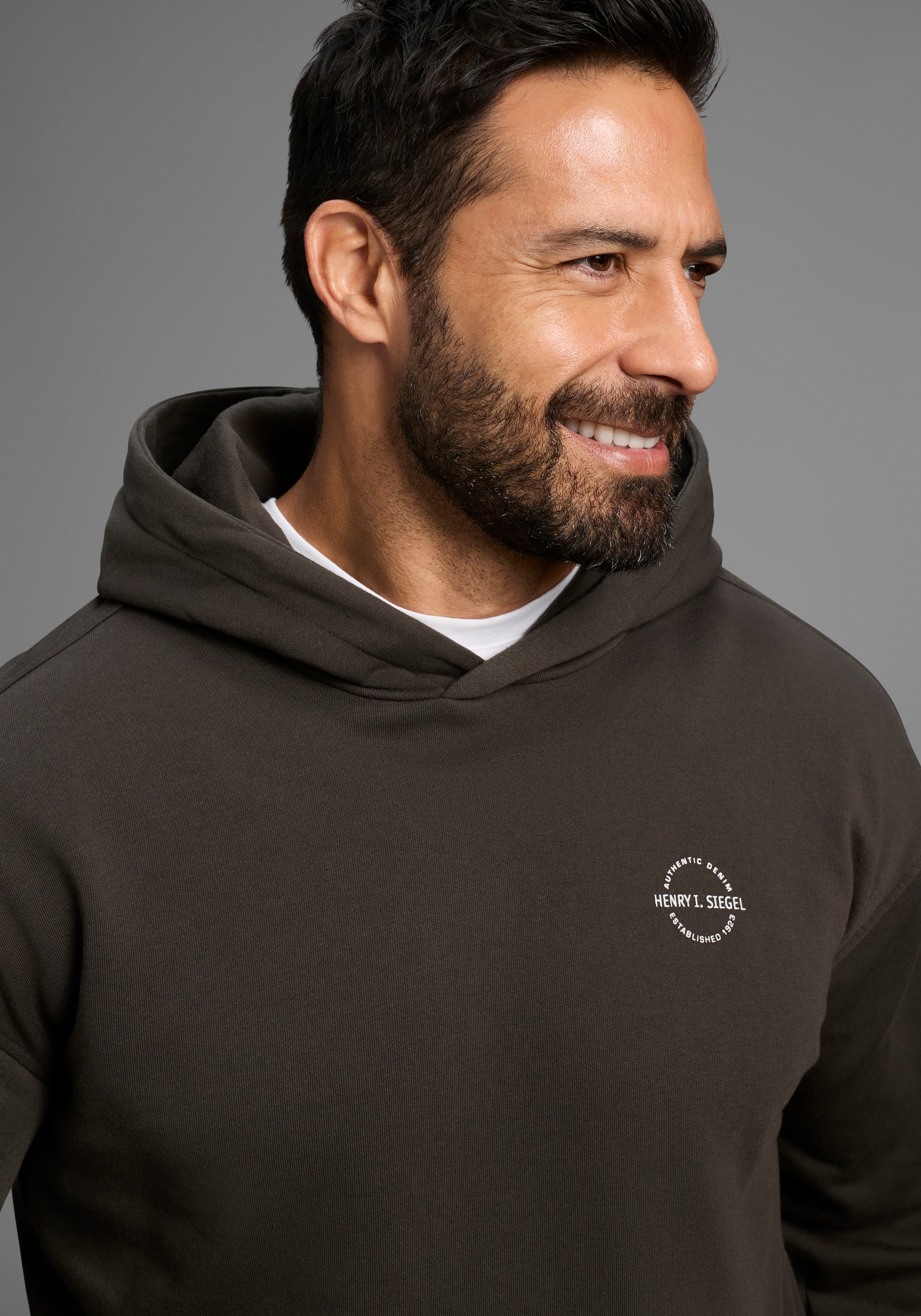 H.I.S Kapuzensweatshirt , ohne Kordeln an der Kapuze
