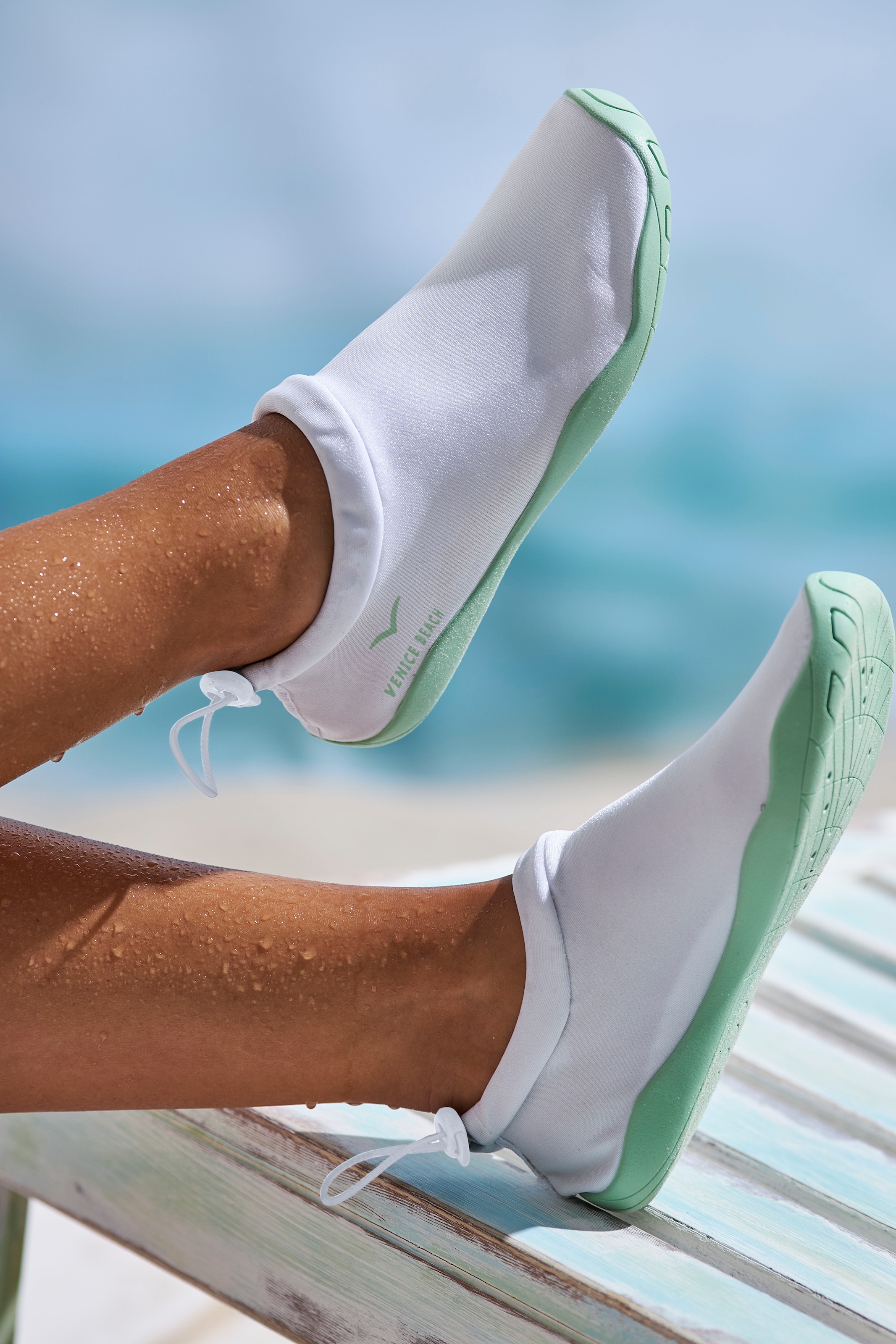 Venice Beach Aquaschuh, Badeschuh, Slipper, Wasserschuh ultraleicht und schnelltrocknend VEGAN