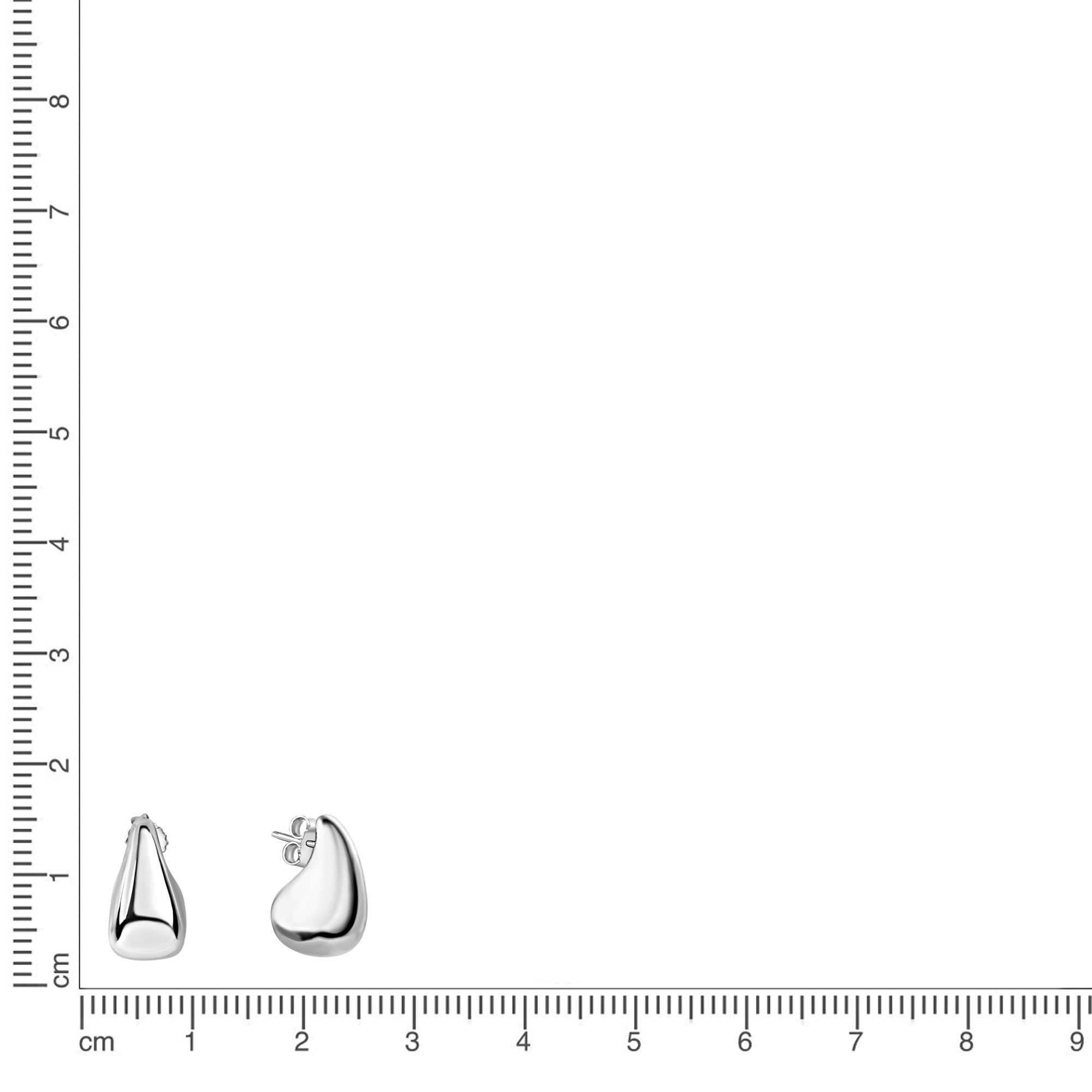 Vivance Paar Ohrstecker »925/- Sterling Silber rhodiniert glanz«