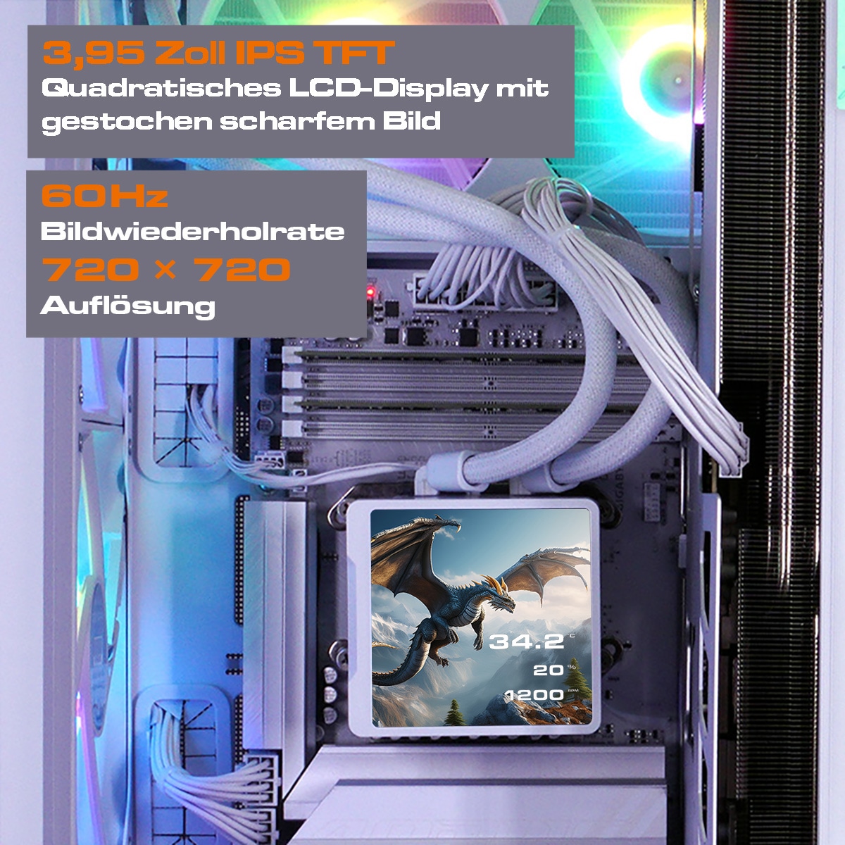 Cougar Gaming-PC »OmnyX WT 8059 AMD Ryzen 7 9700X 32GB DDR5 2TB SSD RTX 5080« Windows 11, DDR5 RAM, Wasserkühlung