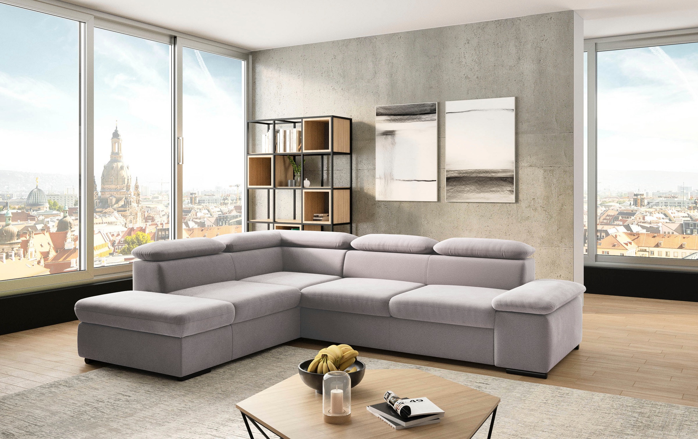 sit&more Ecksofa »Alcudia L-Form«, mit Armteilverstellung, optional Kopftei günstig online kaufen
