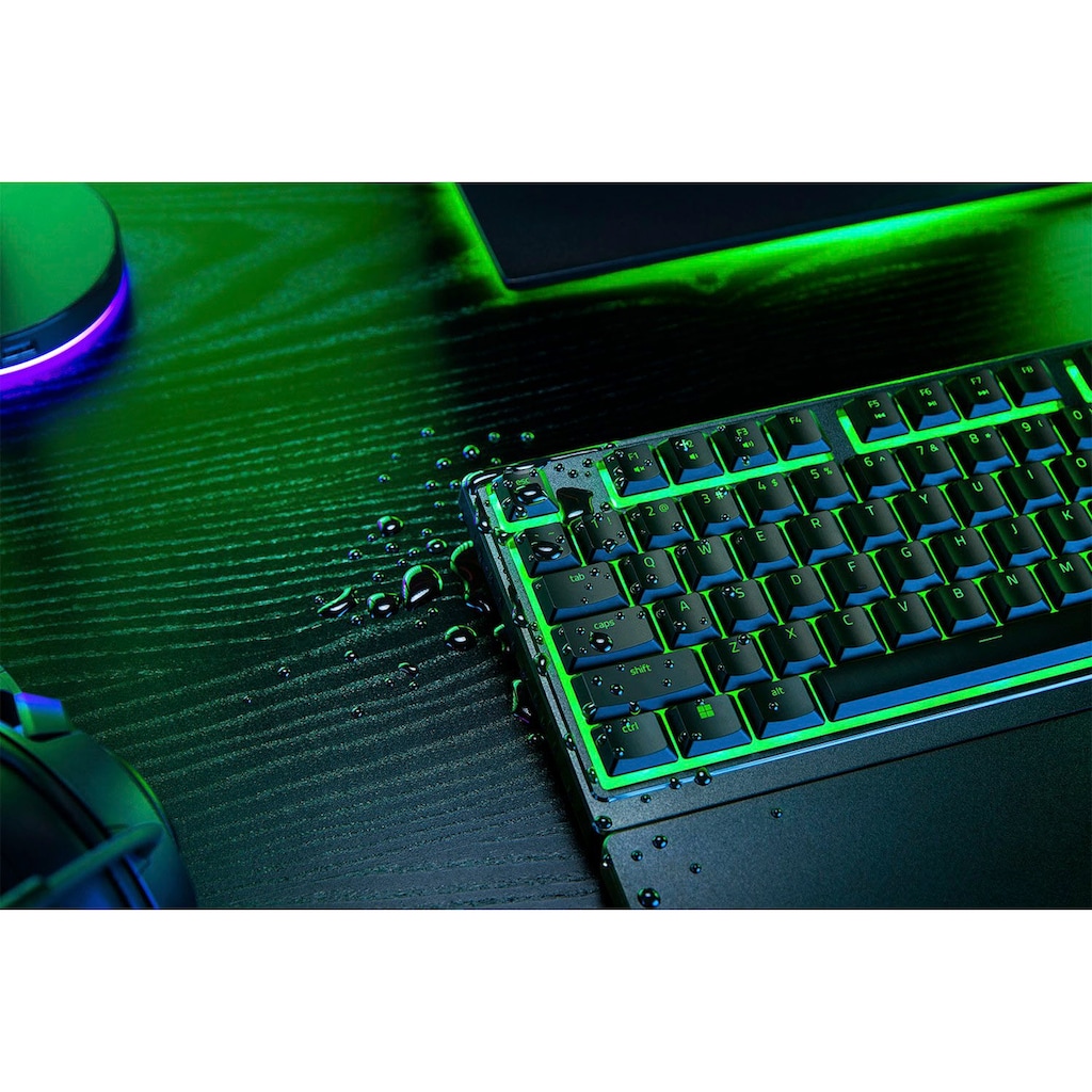 RAZER Gaming-Tastatur »Ornata V3 X«, (Handgelenkauflage-USB-Anschluss-UV-Schutzbeschichtung-Ziffernblock-ergonomische Form)