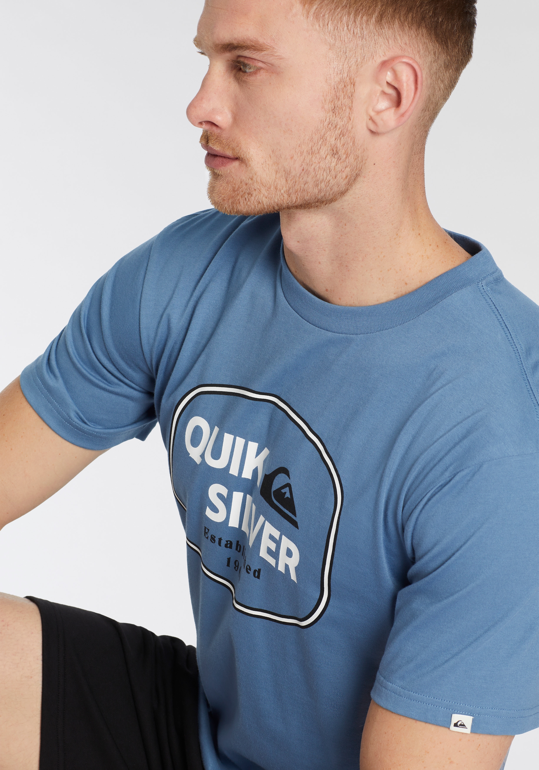 Quiksilver T-Shirt »JUST FRAMED LOCKUP SHORT SLEEVE PACK YM«, (2 tlg.), Doppelpack T-Shirt mit Print, 2 Stk