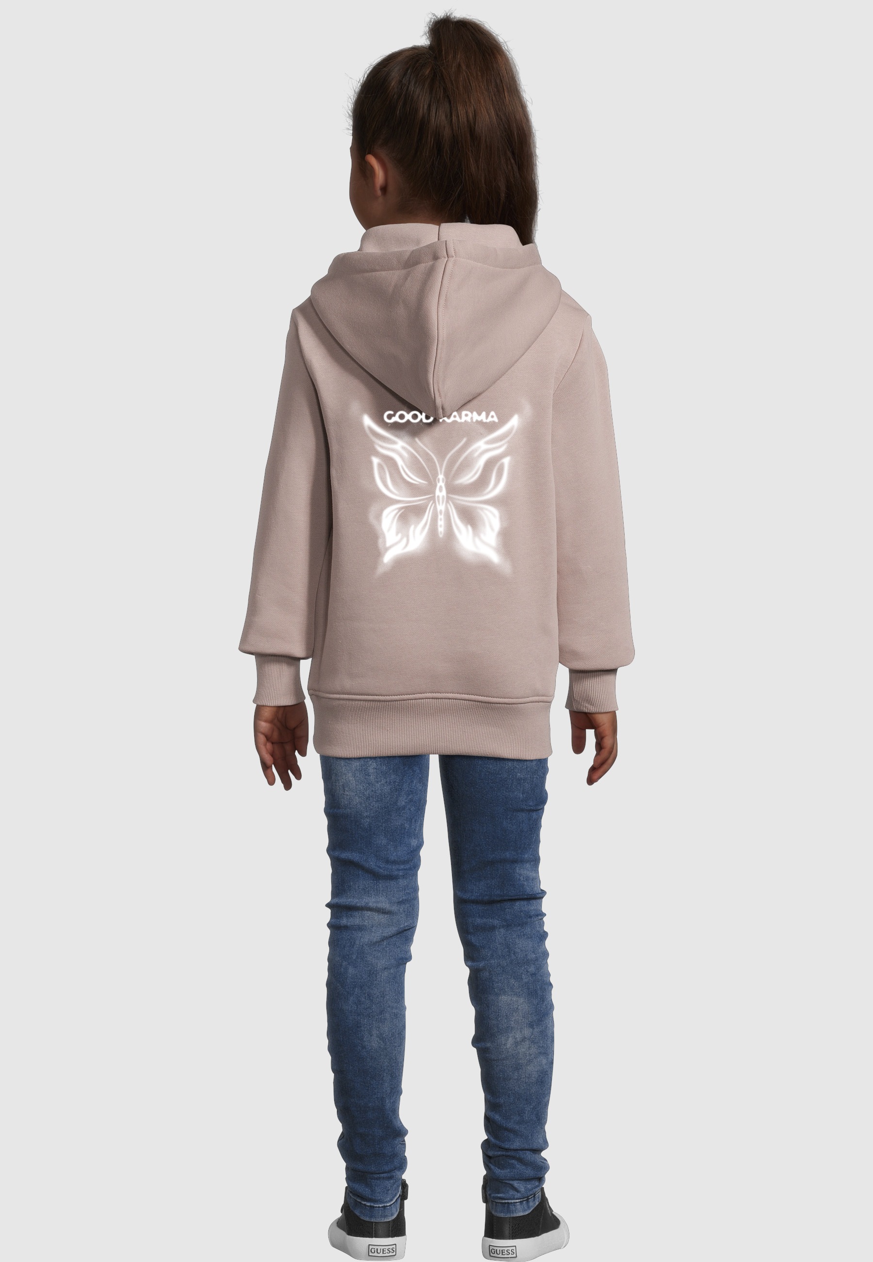 MisterTee Kapuzenpullover »MisterTee Karma Butterfly Basic Kids Hoody« 1 Stk.