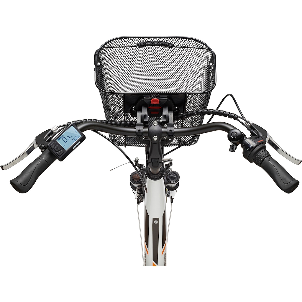 Telefunken E-Bike »Multitalent RC830«, 3 Gang, Shimano, Nexus, Frontmotor 250 W, mit Fahrradkorb