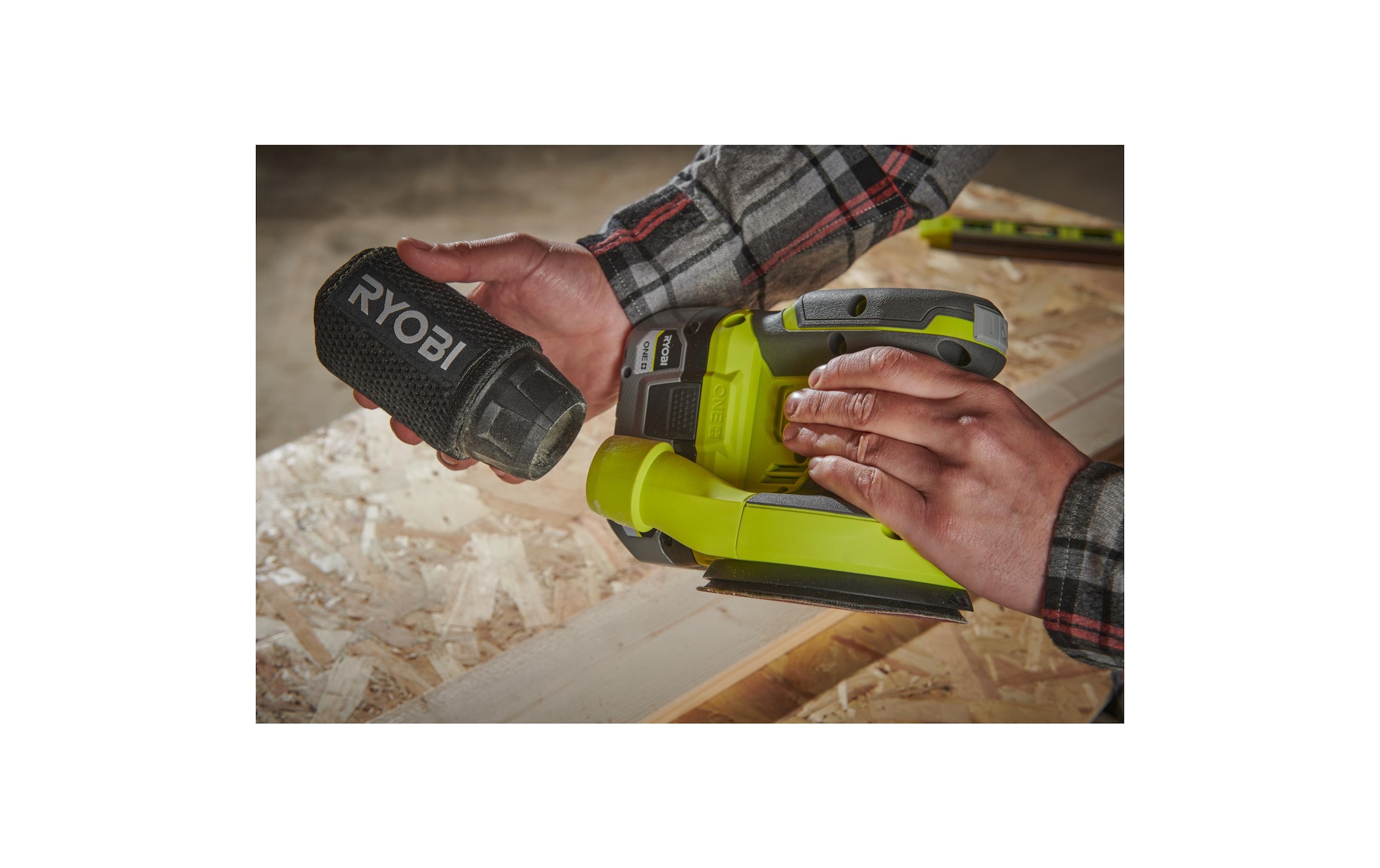 RYOBI Akku-Exzenterschleifer »RYOBI RROS18-0, 18 V, Solo«