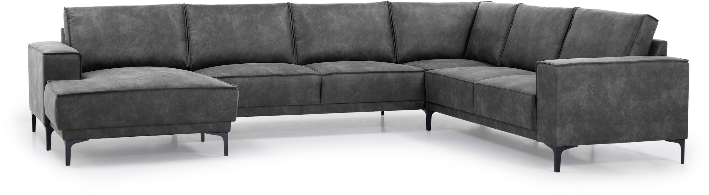 OTTO home Wohnlandschaft »XXL Sofa Oland, Struktur, Flachgewebe, Luxus-Micr günstig online kaufen