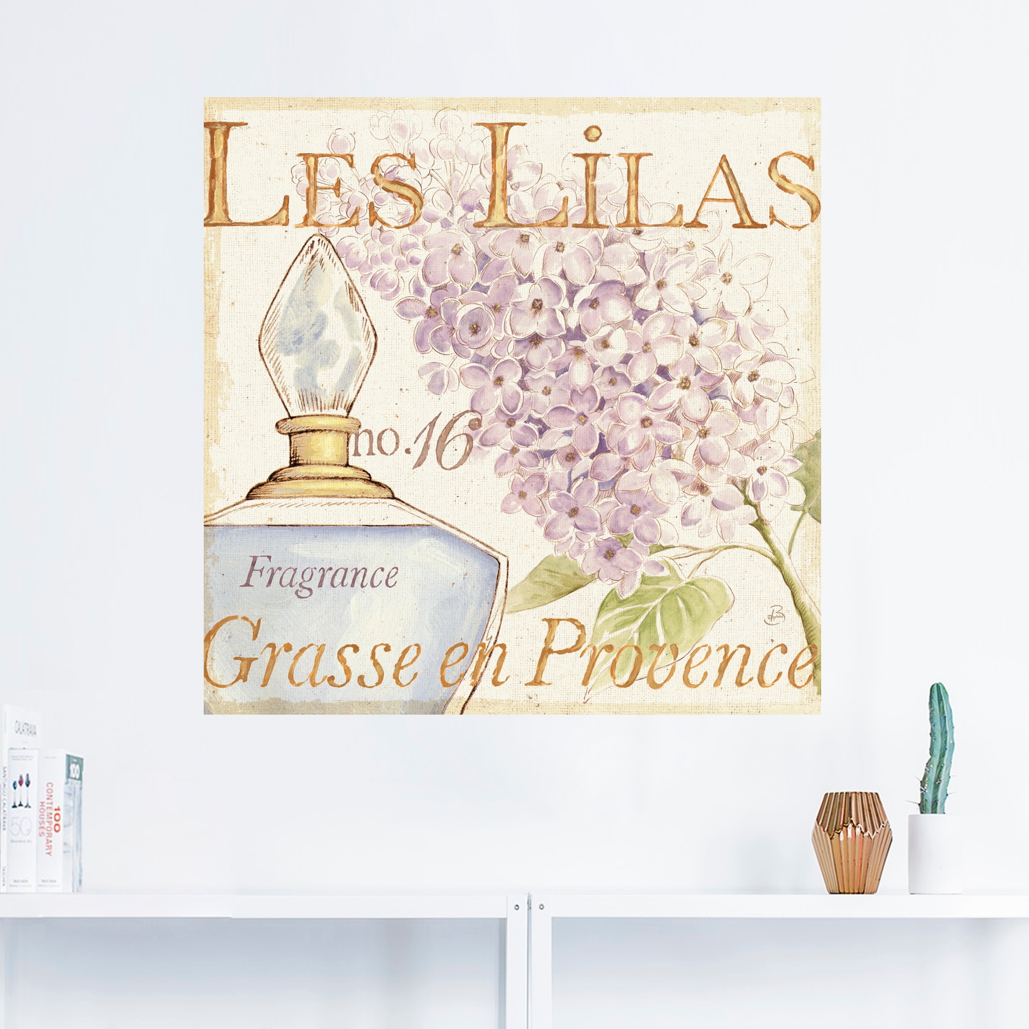 Artland Wandbild »Blumen und Parfum IV«, Schilder, (1 St.), als Poster, Wandaufkleber in verschied. Größen
