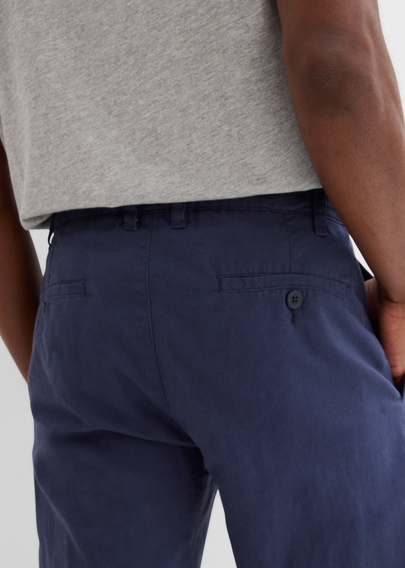 bonprix Chinohose  aus Leinen und Baumwolle, Regular Fit, im Chino-Stil