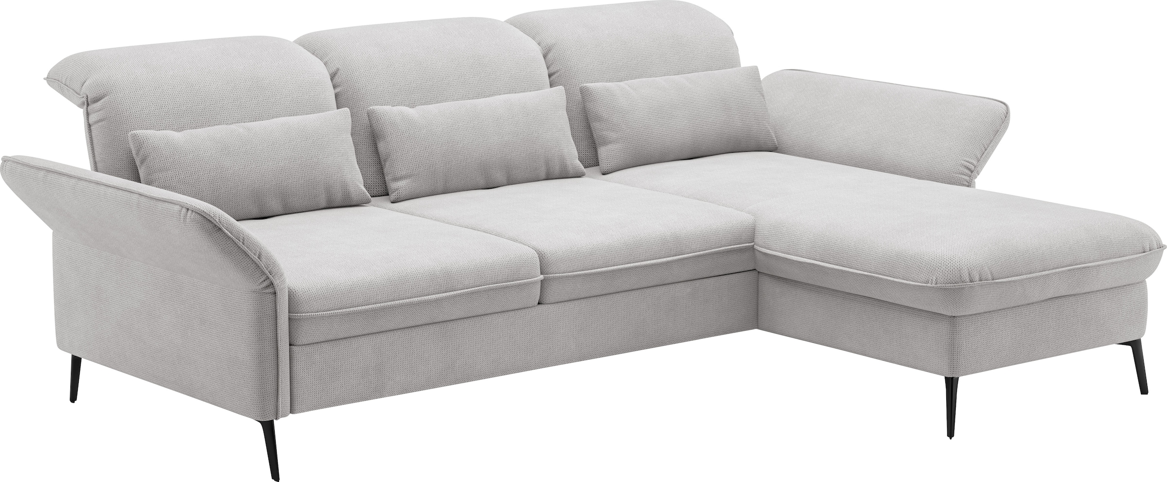 sit&more Ecksofa »Emely, inkl. Sitztiefenverstellung«, wahlweise mit Bettfunktion,Bettkasten,Kopf- & Armteilverstellung