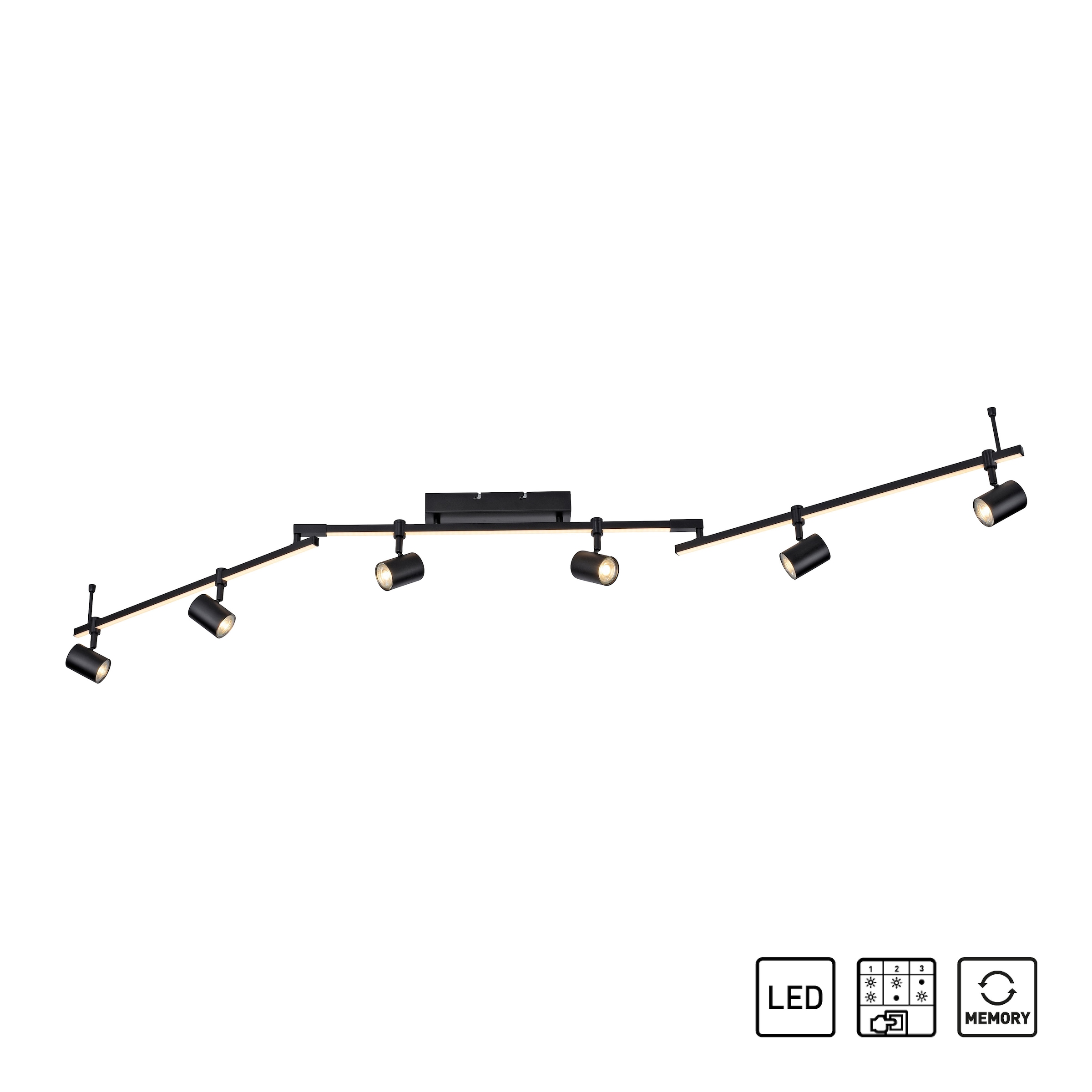 Paul Neuhaus Deckenleuchte »BARIK«, separat bestellen separat steuerbar 7 online LED, (Schalter), (Schalter) flammig-flammig, steuerbar