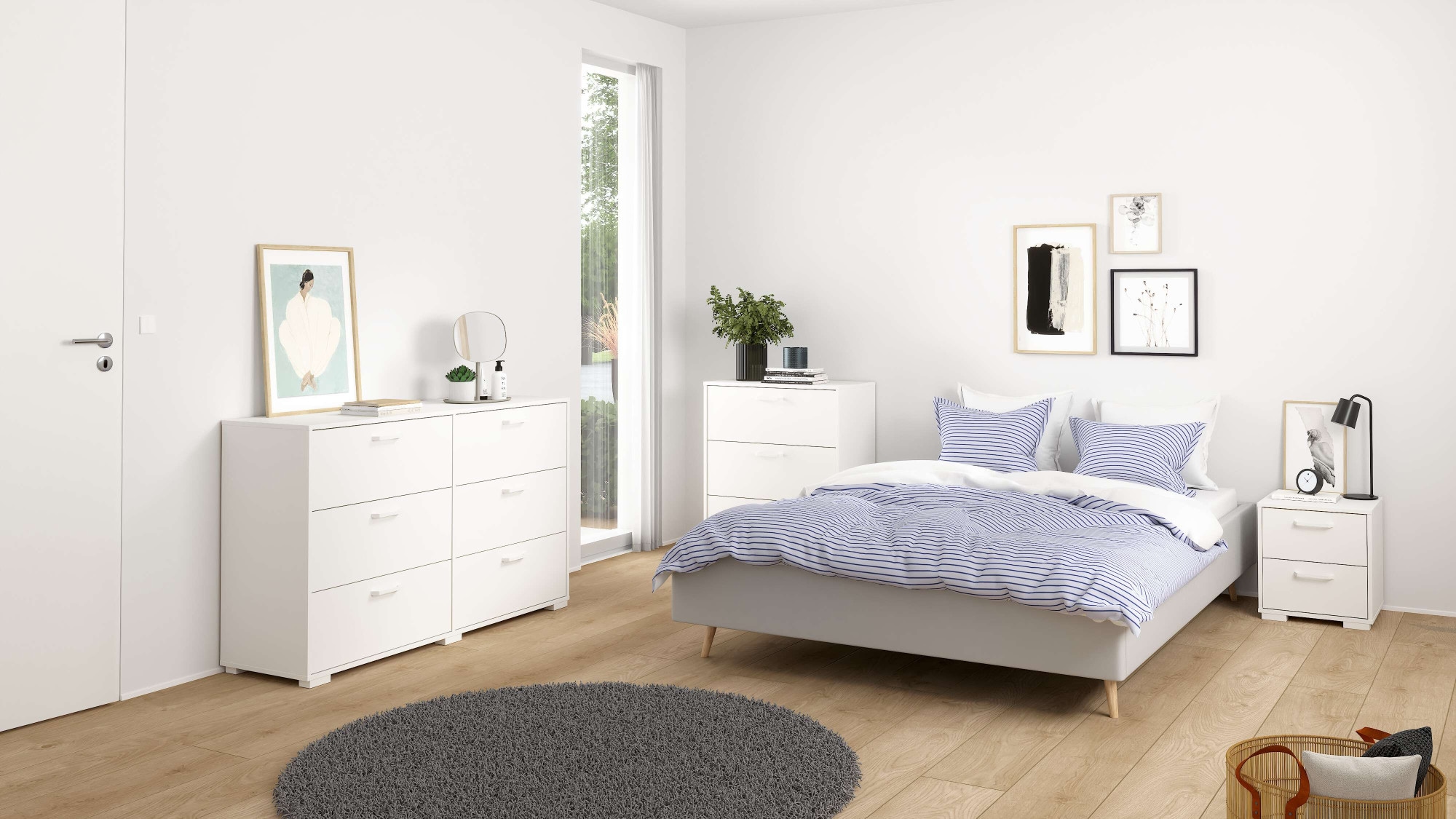 Home affaire Schubkastenkommode »Sofia« minimalistisches, modernes Design, Breite 70,2 cm