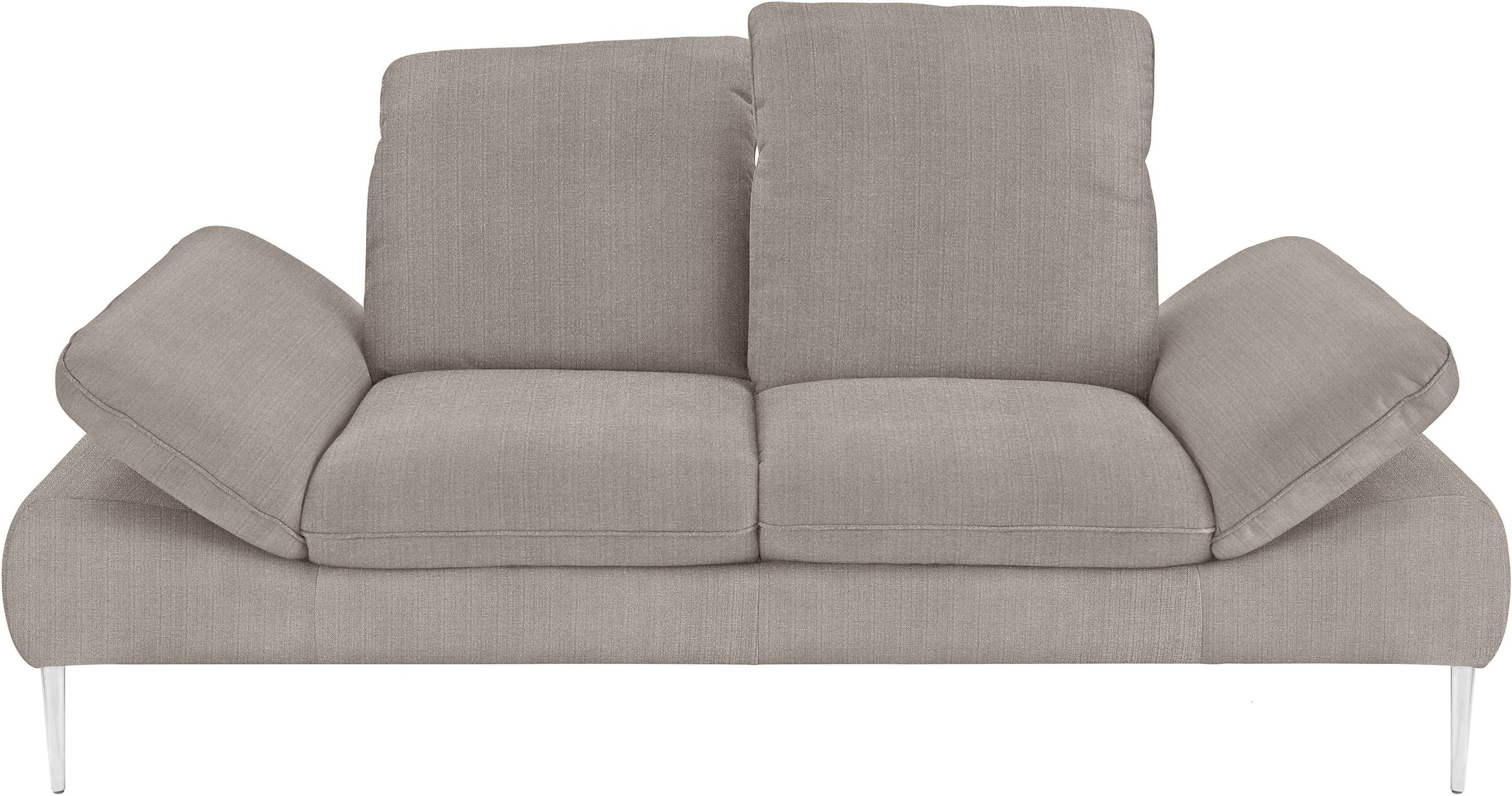 W.SCHILLIG 2,5-Sitzer »enjoy&MORE«, mit Sitztiefenverstellung, Füße silber matt, Breite 232 cm