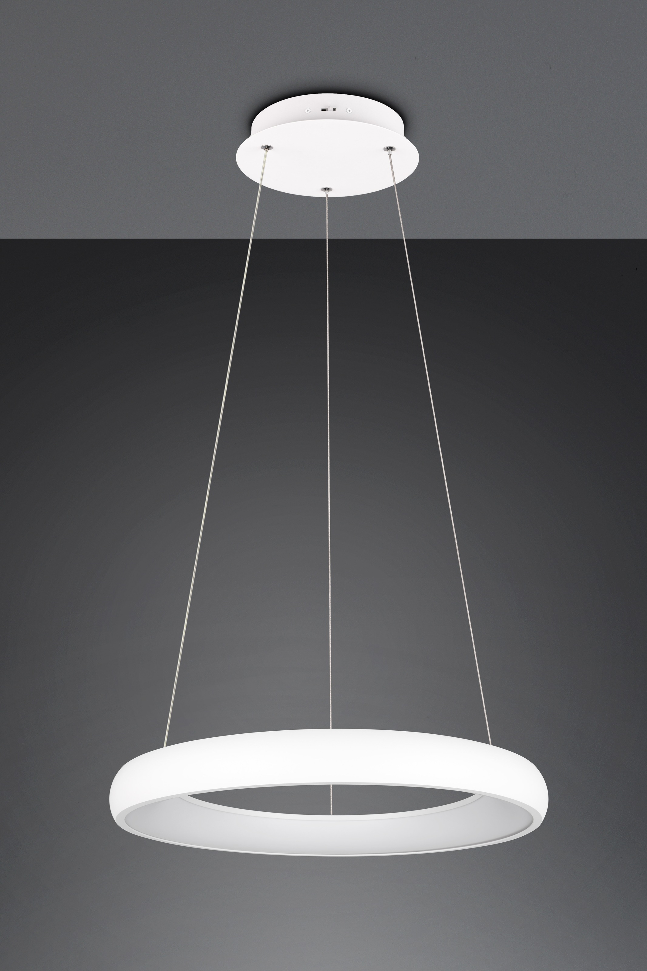 TRIO Leuchten LED Pendelleuchte »CARDONA, LED Ring Hängeleuchte, 4400 Lumen 38W, Lichtfarbe einstellbar«, 1 flammig, Leuchtmittel LED-Board | LED fest integriert, 2300/3000/4000K warmweiß bis kaltweiß, 3 Stufen dimmbar Höhe 150cm Ø62