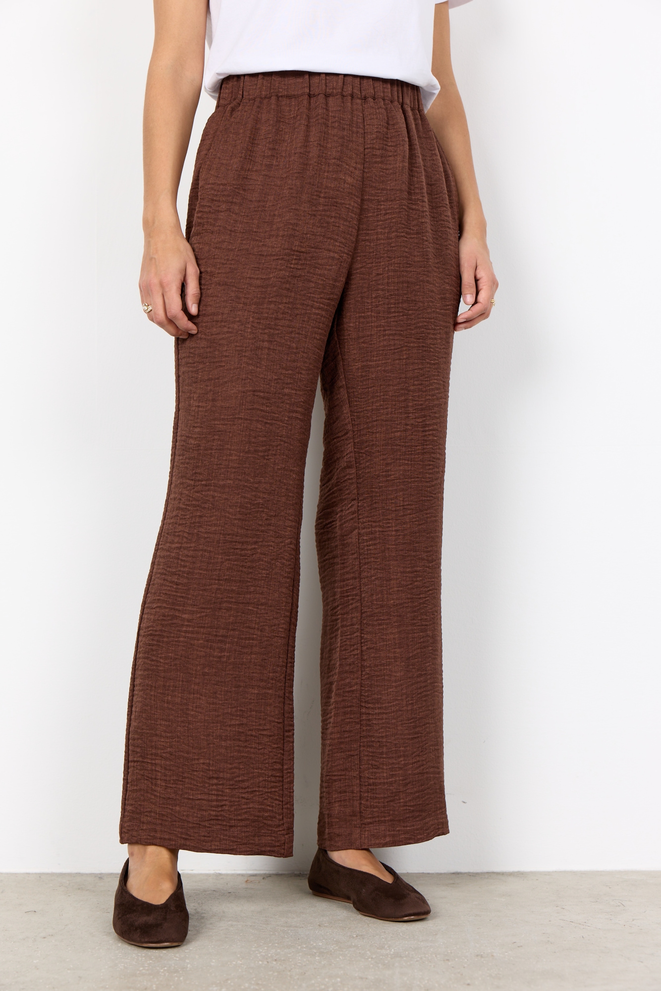 soyaconcept Schlupfhose »SC-CHARISSA 3-C«  aus Polyester, langer Schnitt, elastischer Bund, pflegeleicht
