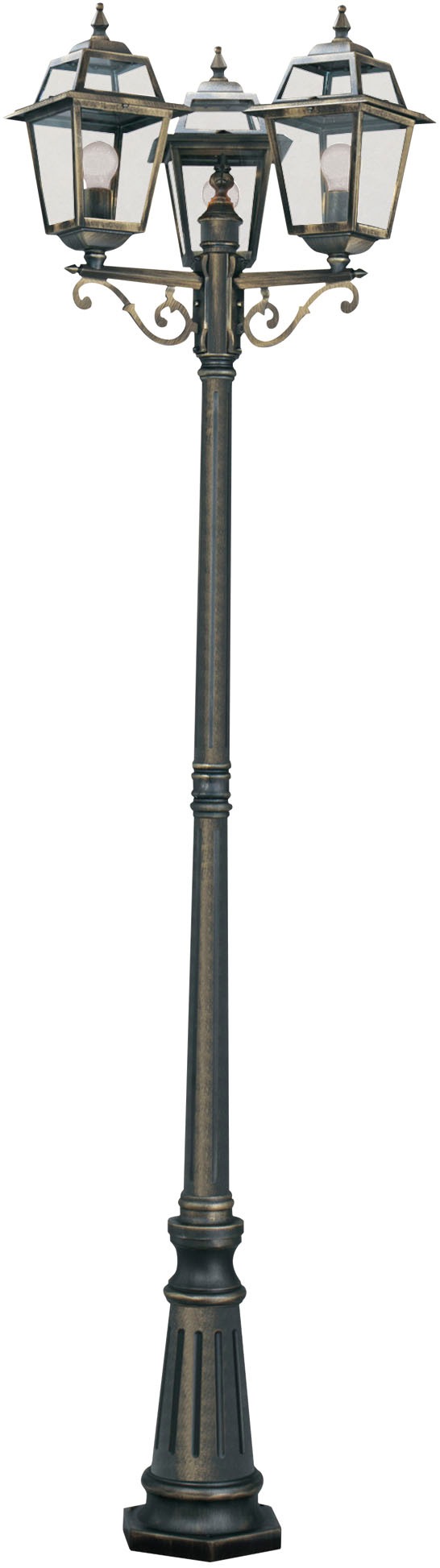 Searchlight Pollerleuchte »Außenleuchte New Orleans, 3-flammig«, 3 flammig, Leuchtmittel E27 | ohne Leuchtmittel, Klassisches Ambiente