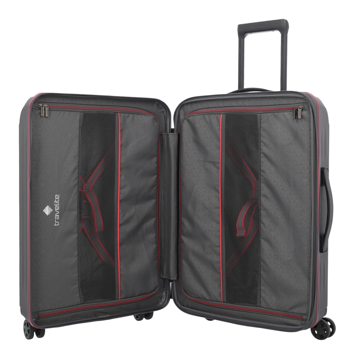 travelite Hartschalen-Trolley »DYNAMIIC, verschiedene Größen und Farben«, 4 Rollen, Hartschalen-Koffer auch in XL ABS Volumenerweiterung bei S+/M/L