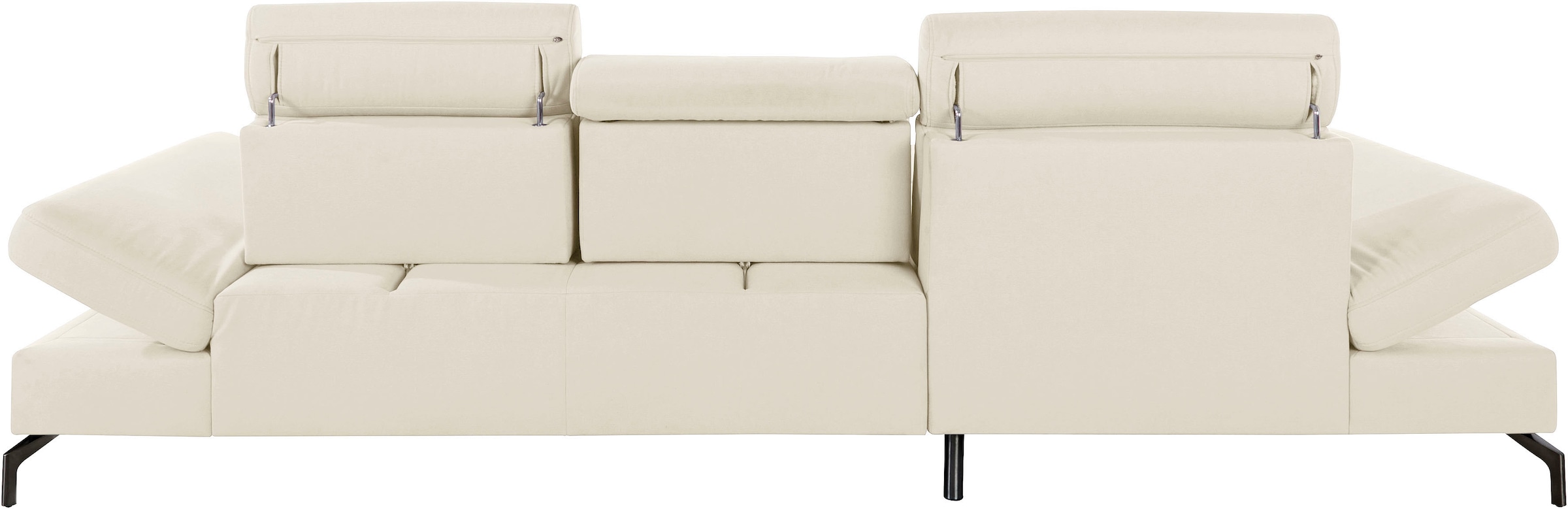 sit&more Ecksofa »Brisbane L-Form«, Fußhöhe 15 cm, inklusive Sitztiefen-, Armteil- und Kopfteilverstellung