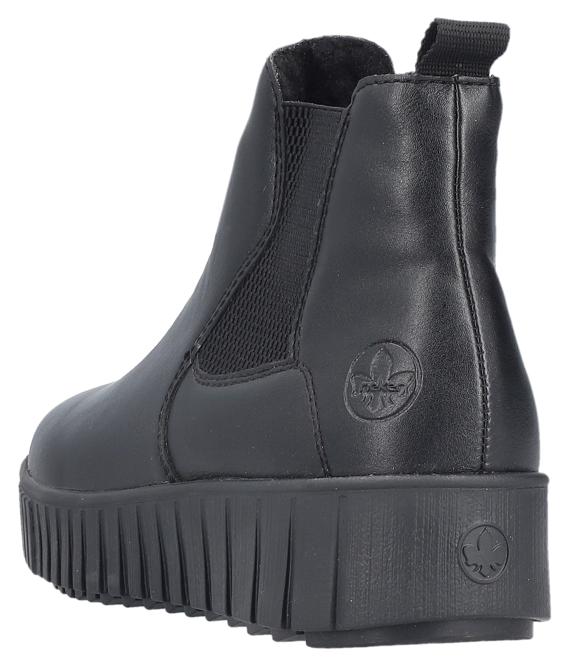 Rieker Winterboots  Chelseaboots, Plateausneaker, Stiefelette, Reißverschluss und Stretch
