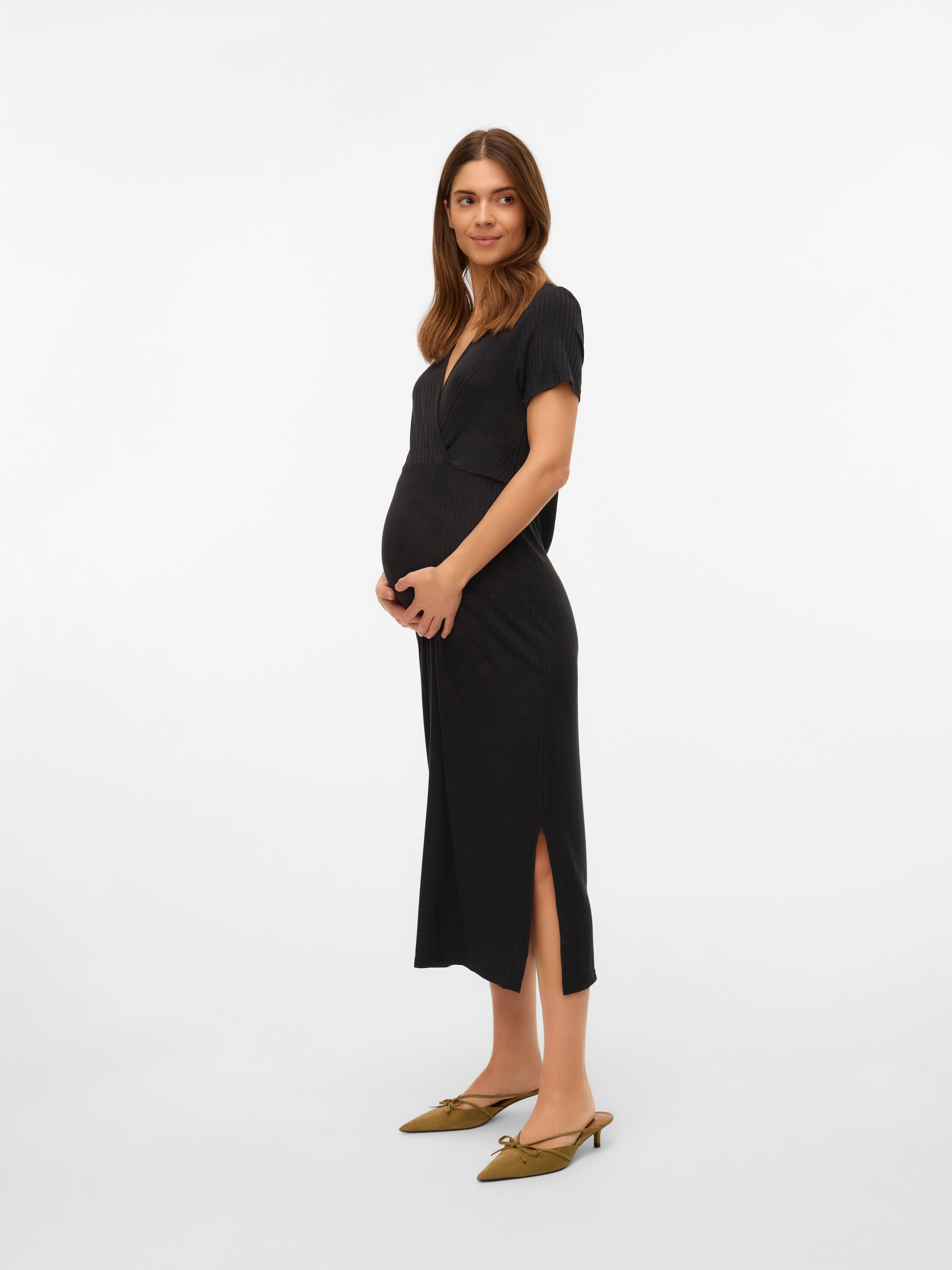 Mamalicious Jerseykleid »MLTRINITY TESS SS JRS MIDI DRESS 2F NOOS«, Sommerkleid