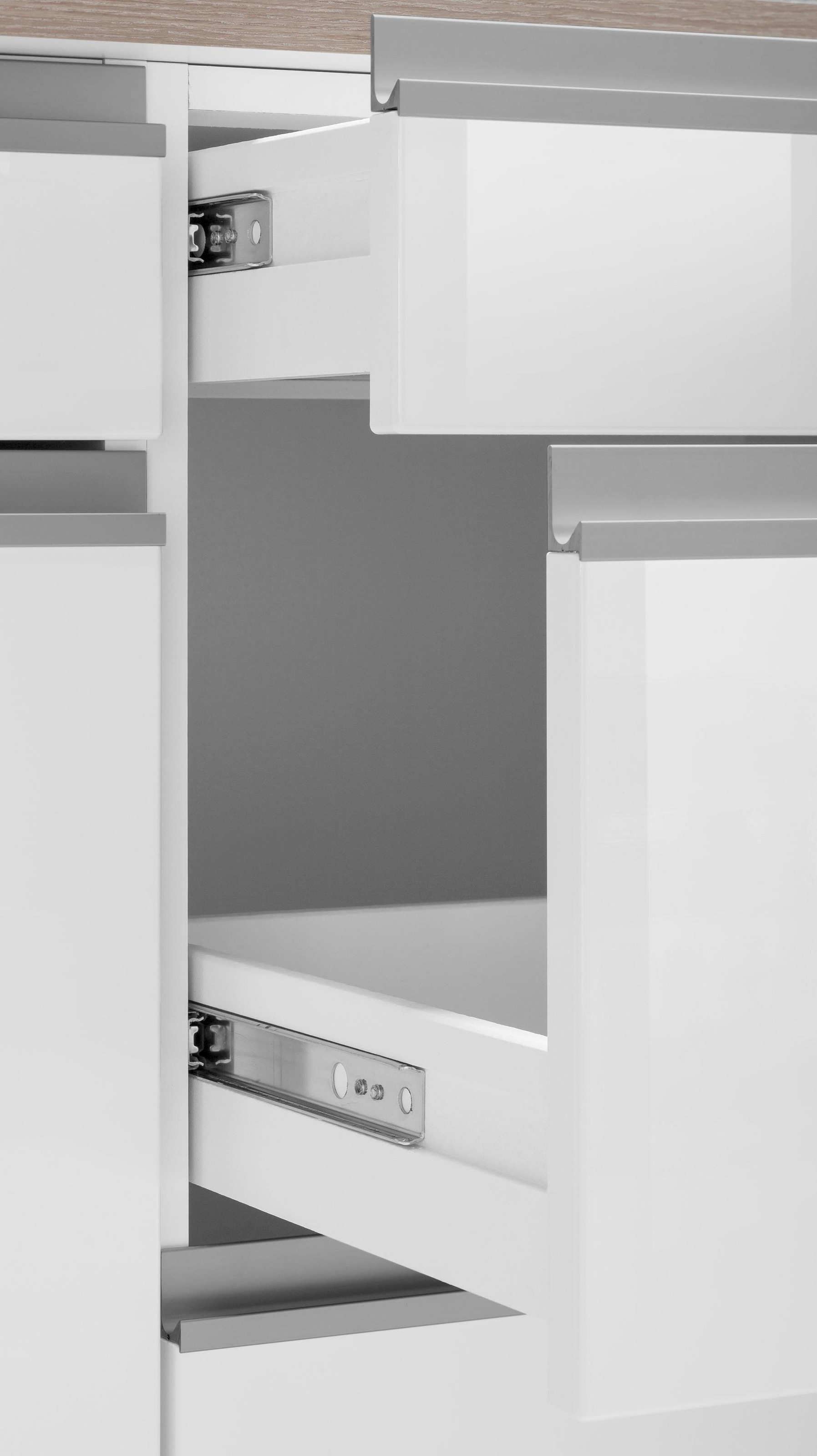 KOCHSTATION Küchenzeile »KS-Ohio«, mit E-Geräten, Breite 330 cm