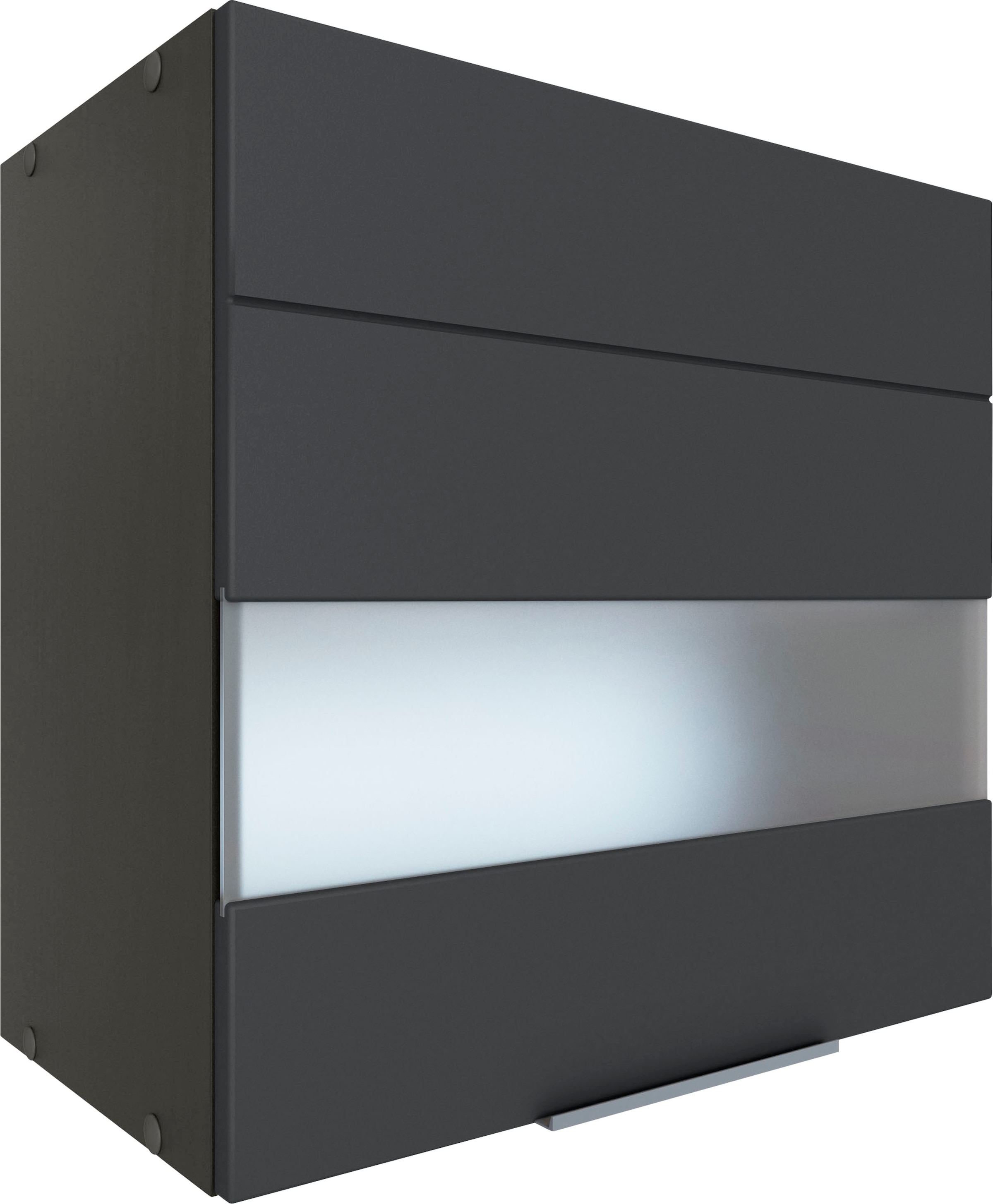 KOCHSTATION Hängeschrank »KS-Luhe«, 60 cm breit, hochwertige MDF-Fronten mit Glaseinsatz
